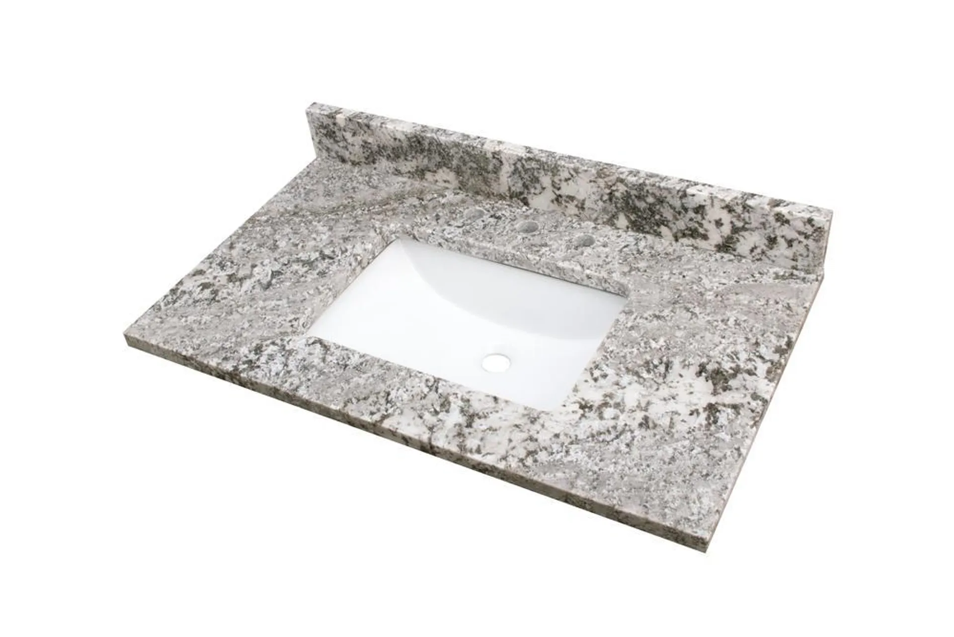 Tuscany® 37"W x 22"D Gray Forest Granite Vanity Top with Rectangular Undermount Bowl