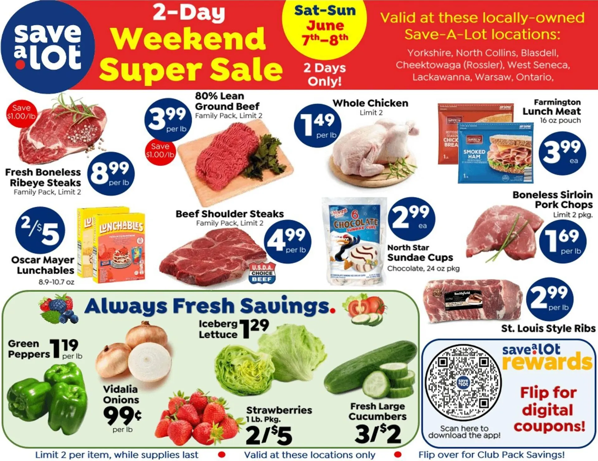 Weekly ad Save a Lot Weekly Ad from June 7 to June 8 2025 - Page 1