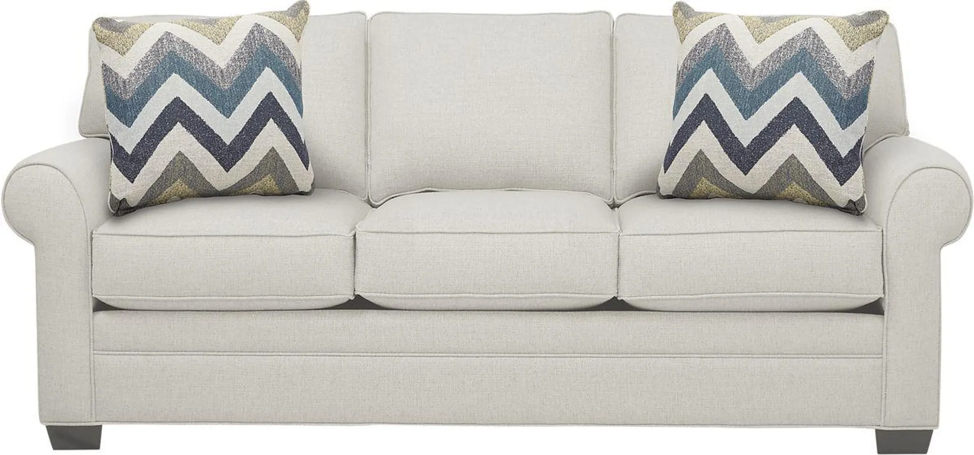 Cindy Crawford Bellingham Off-White Beige,White Textured Premium Sleeper Sofa