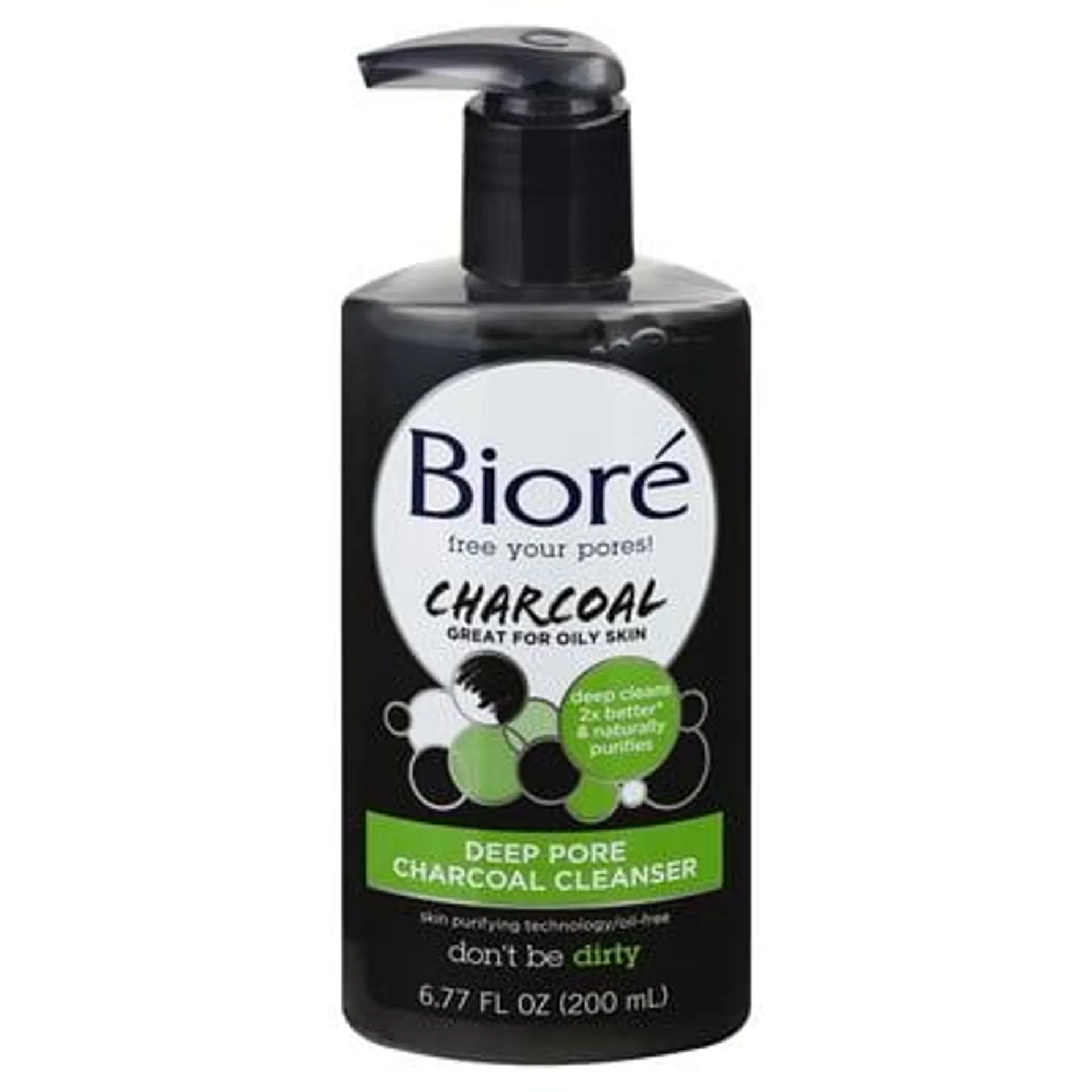 Biore, Charcoal Cleanser, Deep Pore