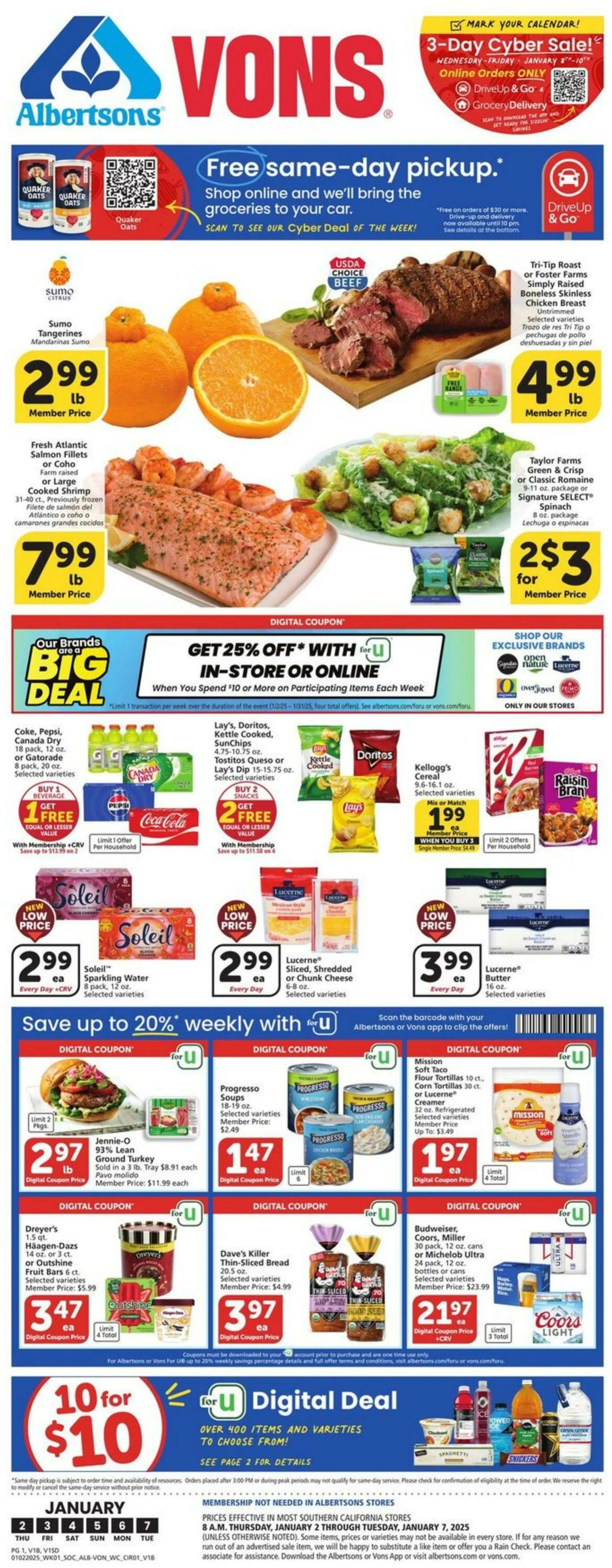 Vons Current weekly ad - 1