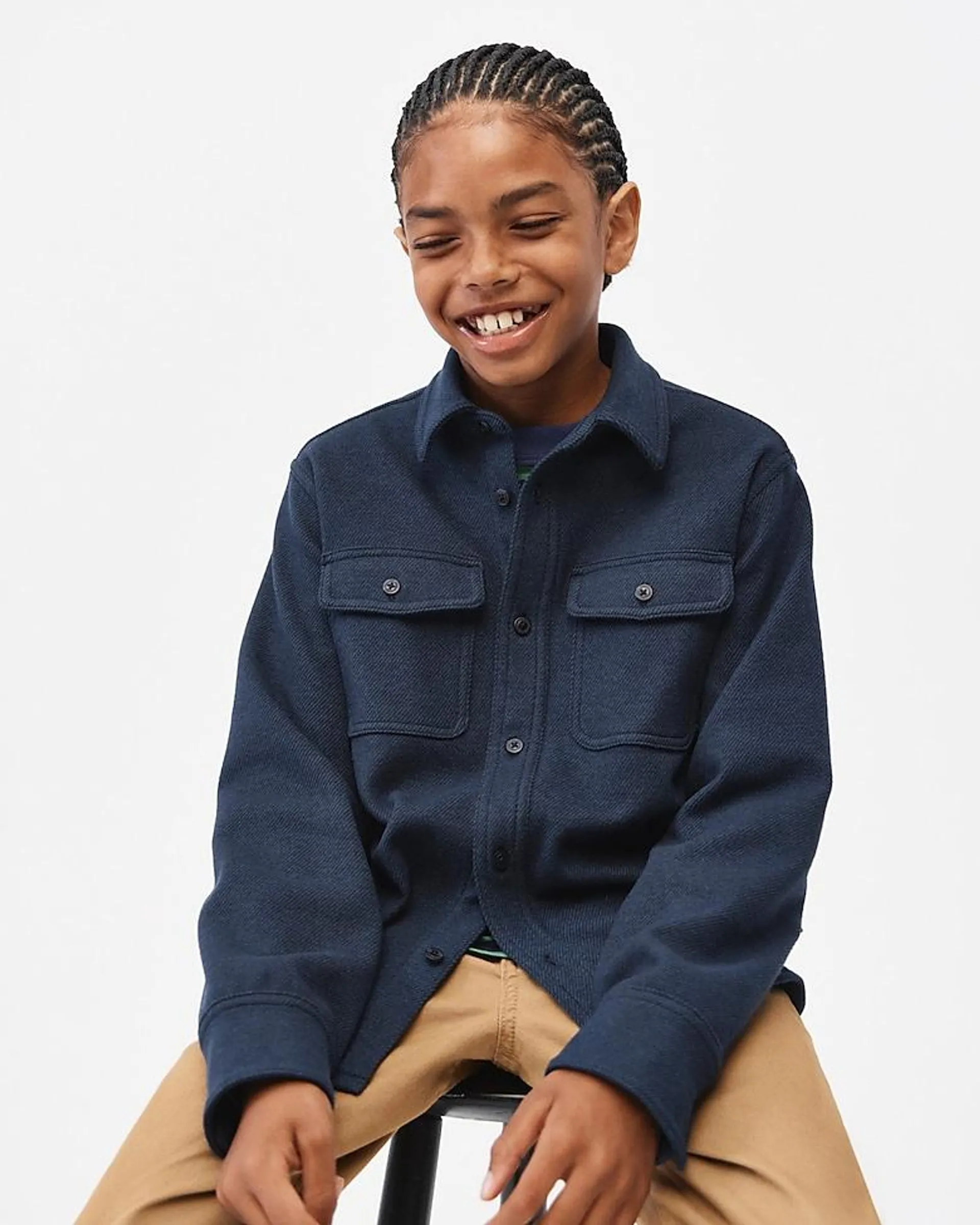 Kids' long-sleeve Seaboard soft-knit shirt