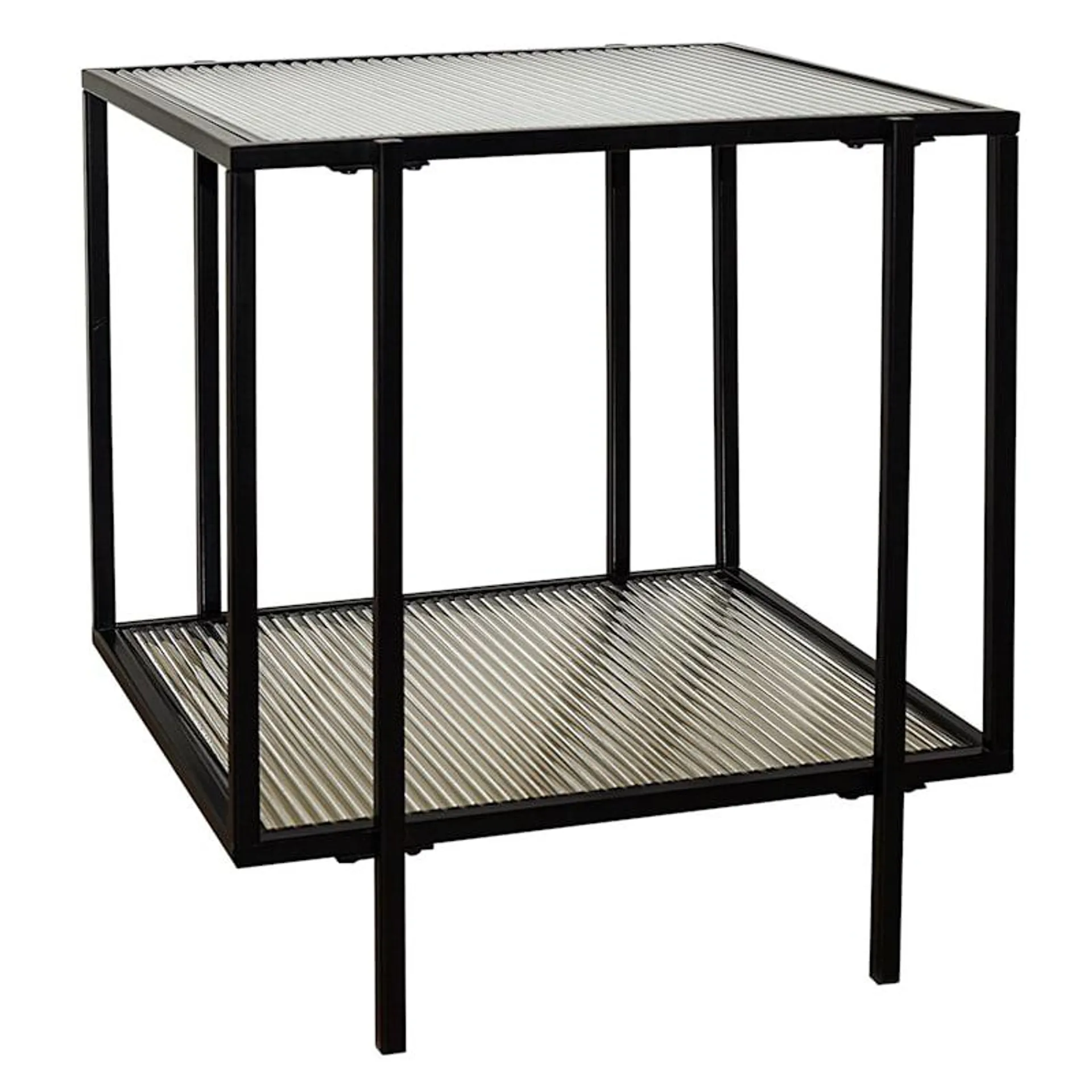 Crosby St. Cooper Metal Accent Table, Black