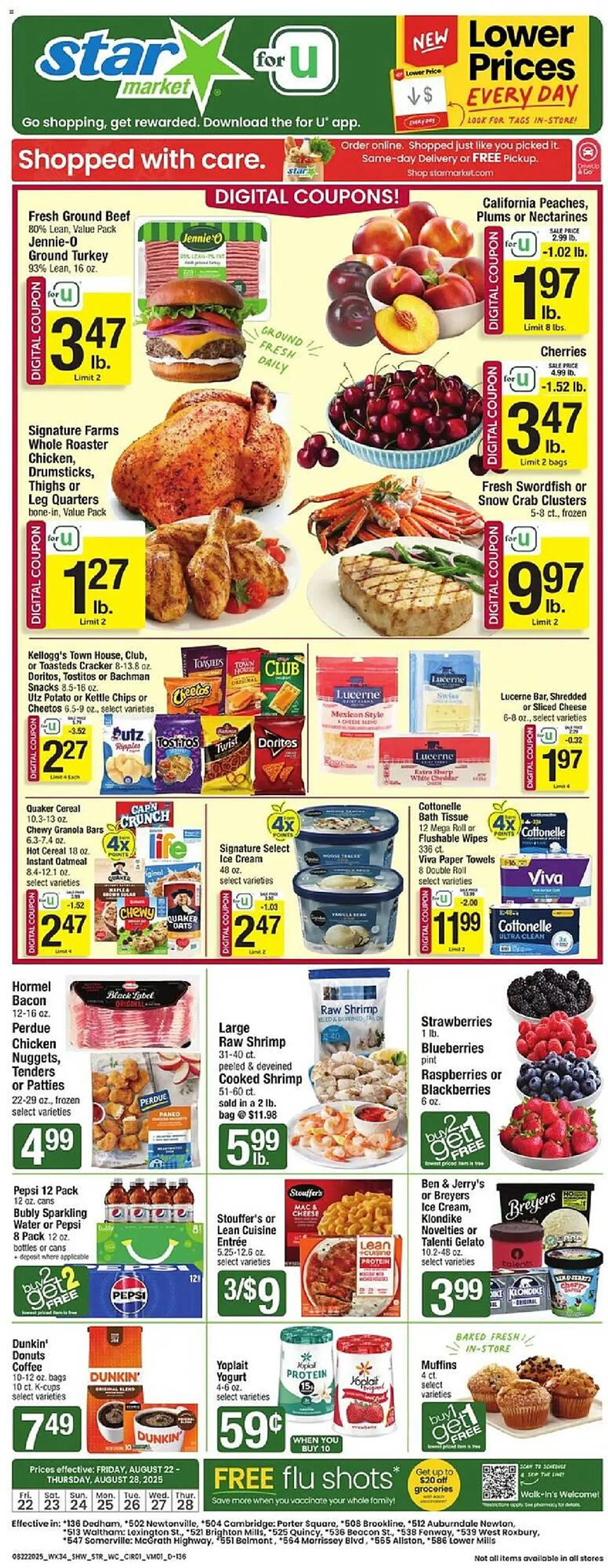 Weekly ad Star Market Weekly Ad from August 22 to August 28 2025 - Page 1