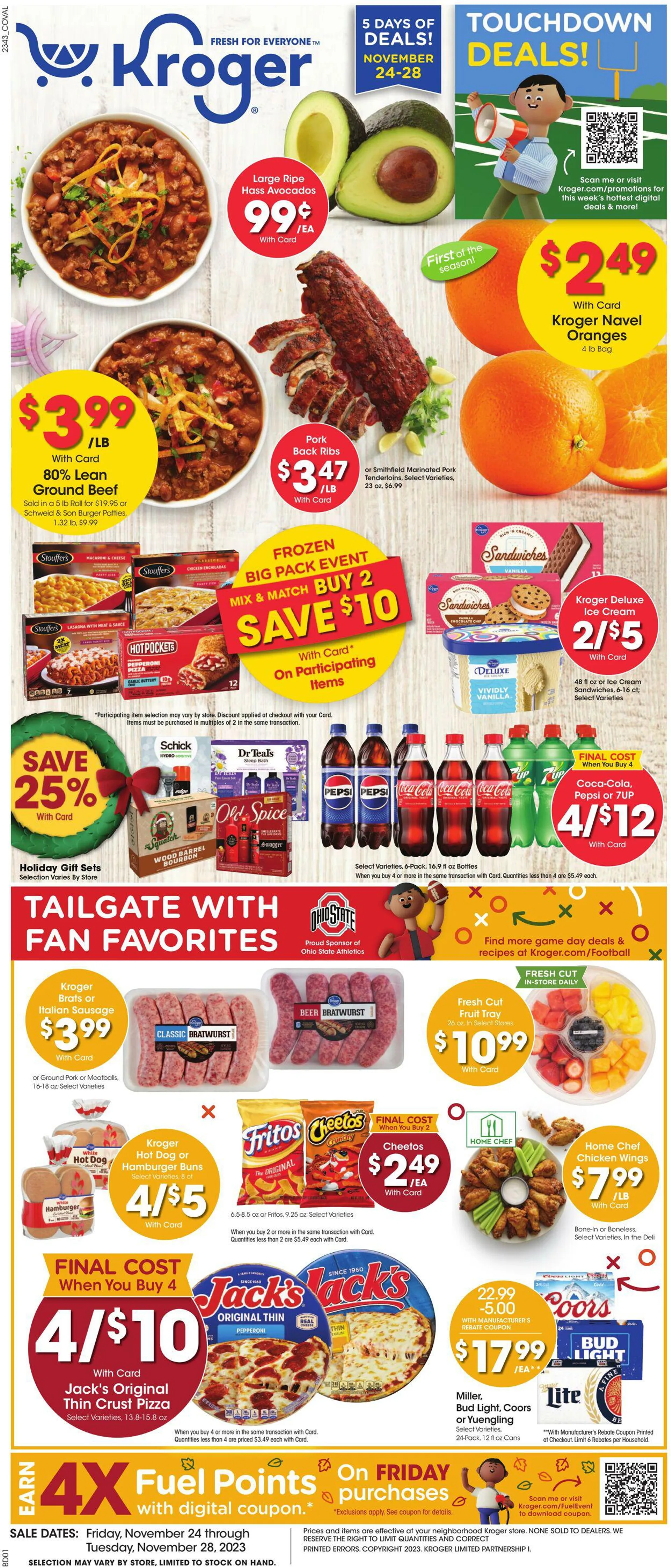 Kroger Current weekly ad | Valid until November 28, 2023