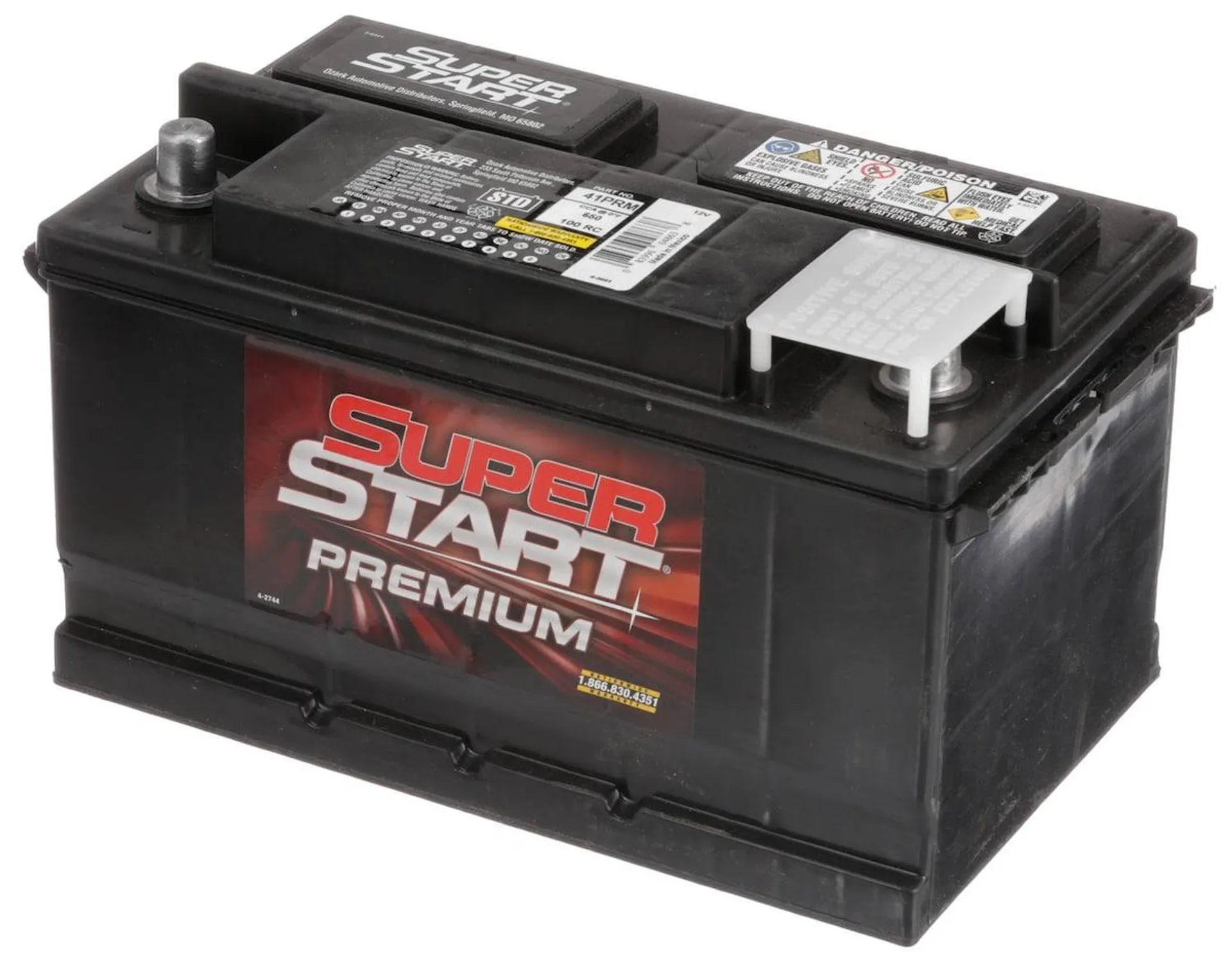 Super Start Premium Standard Flooded Top Post Battery Group Size 41 T65 - 41PRM