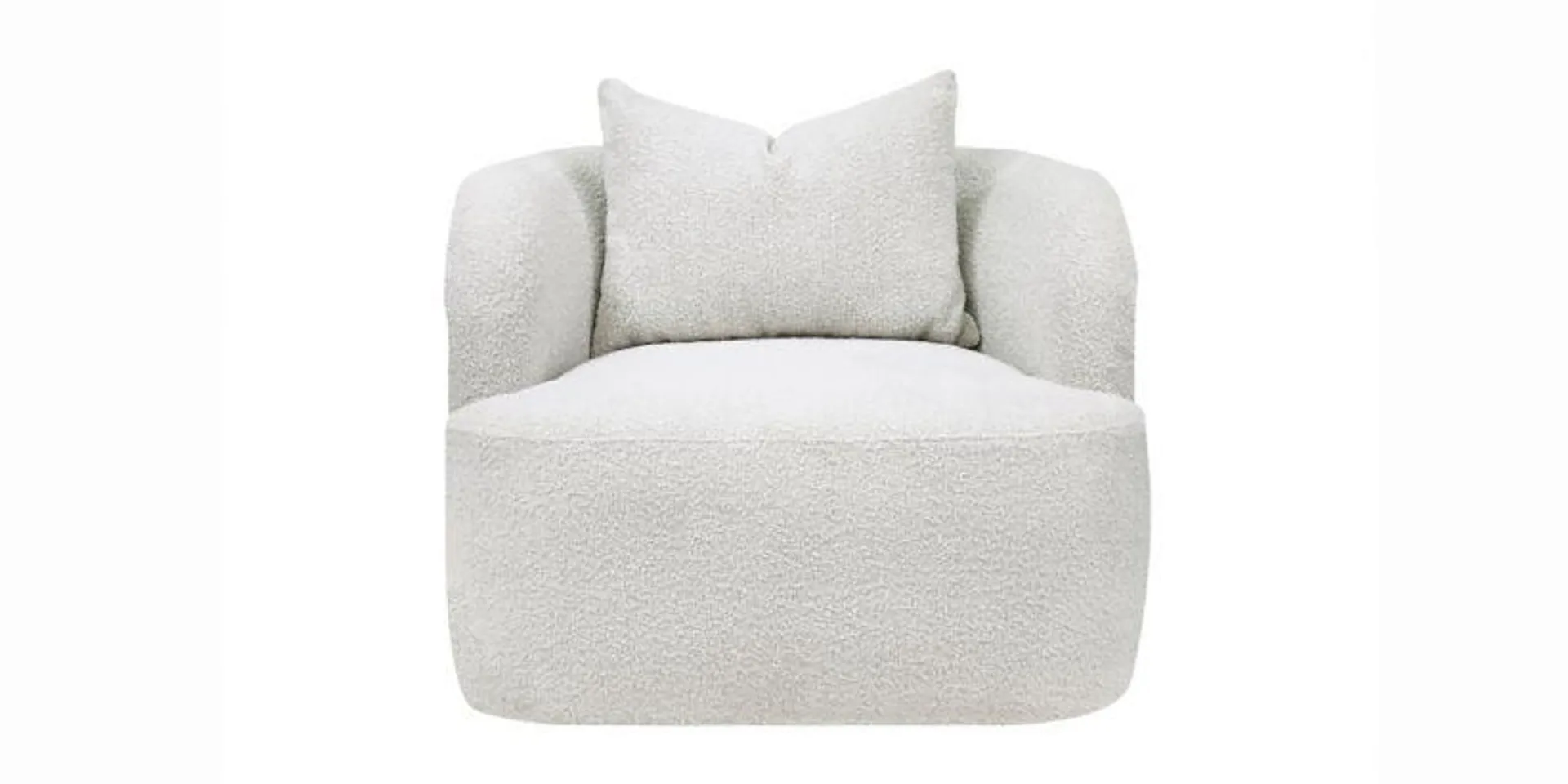 Naomi Lounge Chair White Boucle