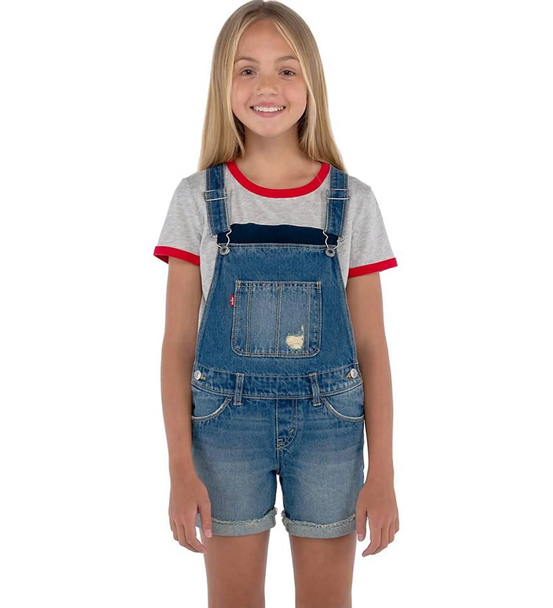 Denim Shortalls Big Girls 7-16