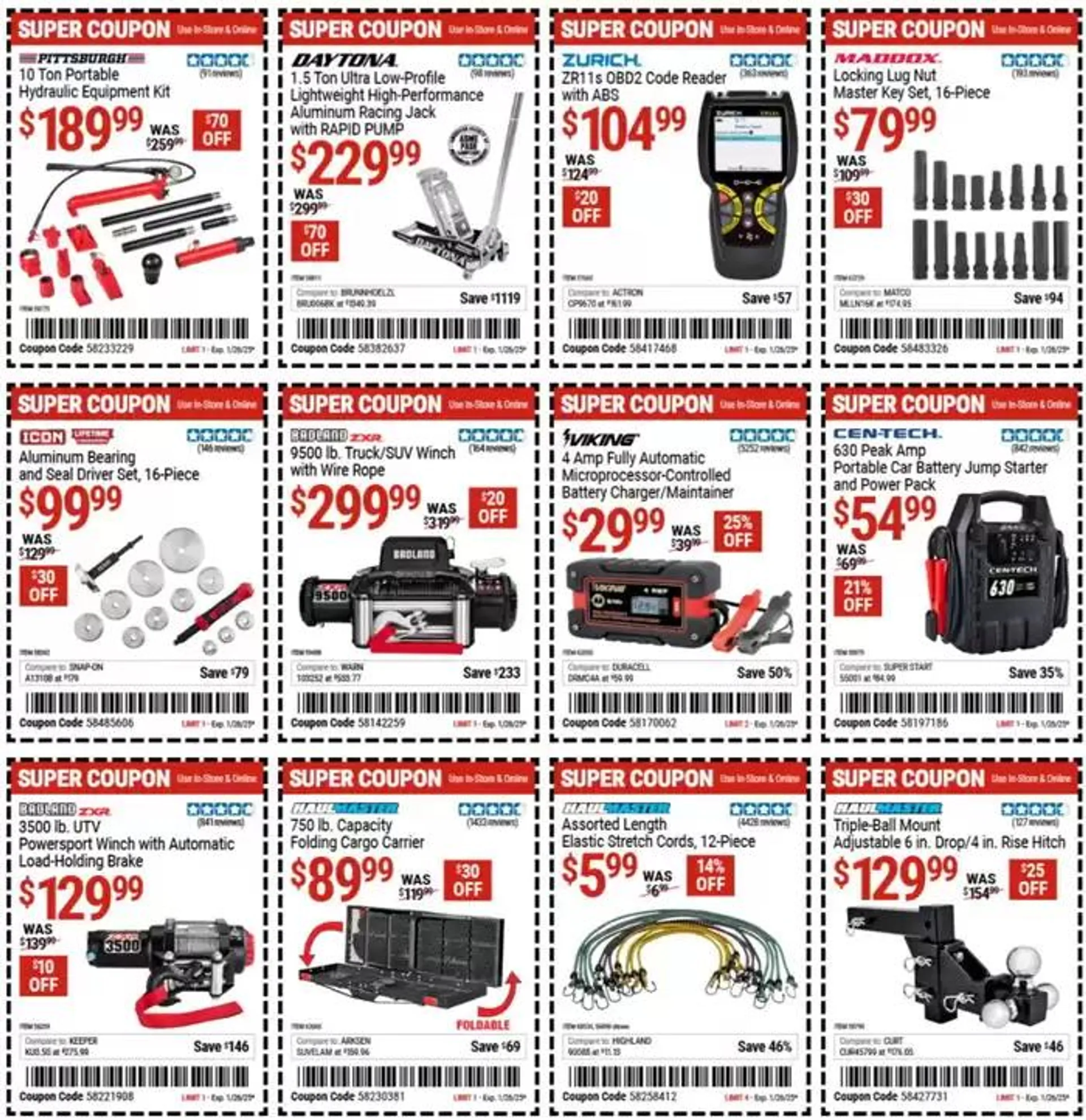 Weekly ad Harbor Freight Tools weekly ad from January 13 to January 20 2025 - Page 2