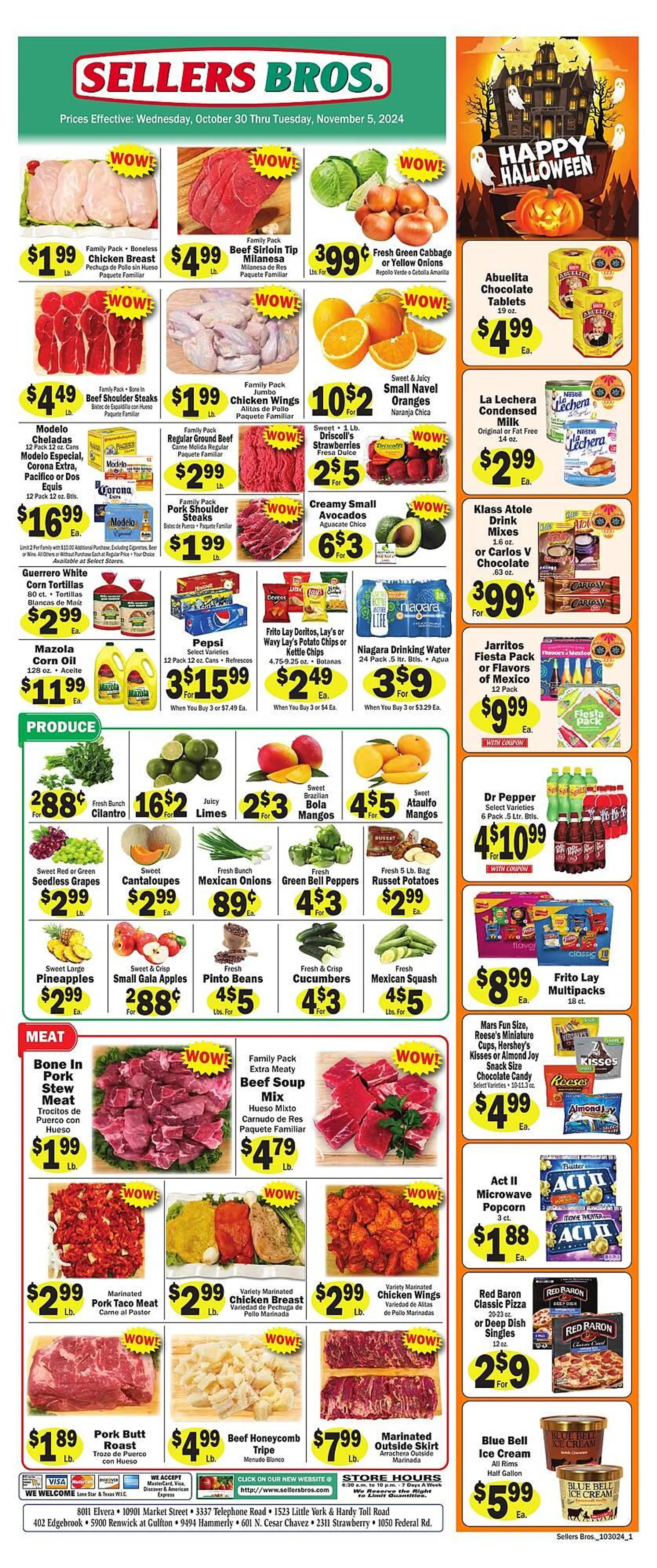 Sellers Bros Weekly Ad - 1