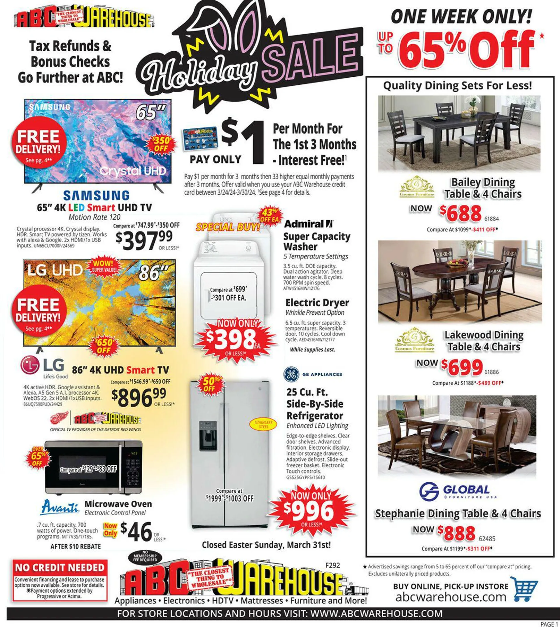 Weekly ad ABC Warehouse Current weekly ad from March 24 to March 30 2024 - Page 