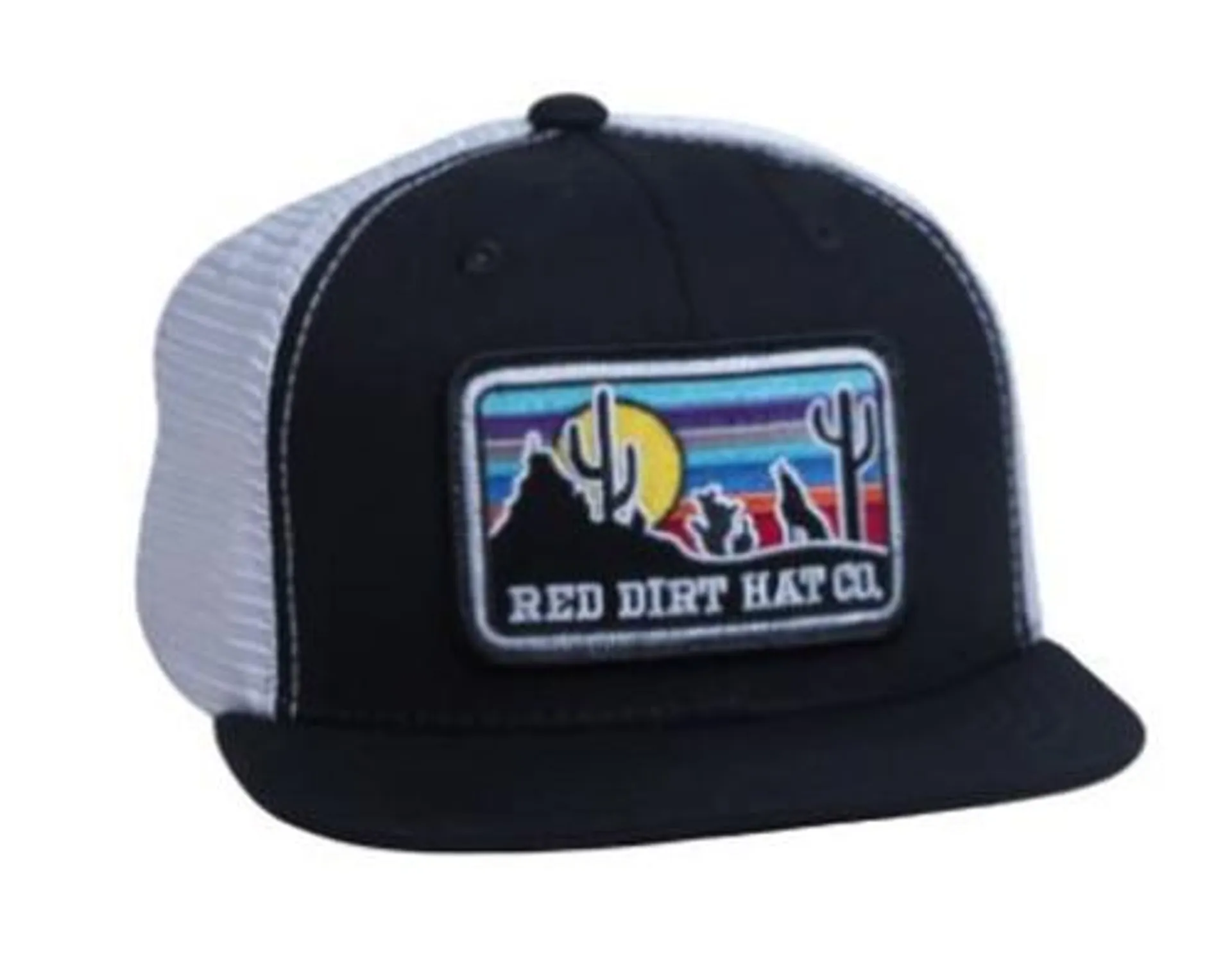 Red Dirt Hat Co Coyote Black/White 6 Panel Youth Cap