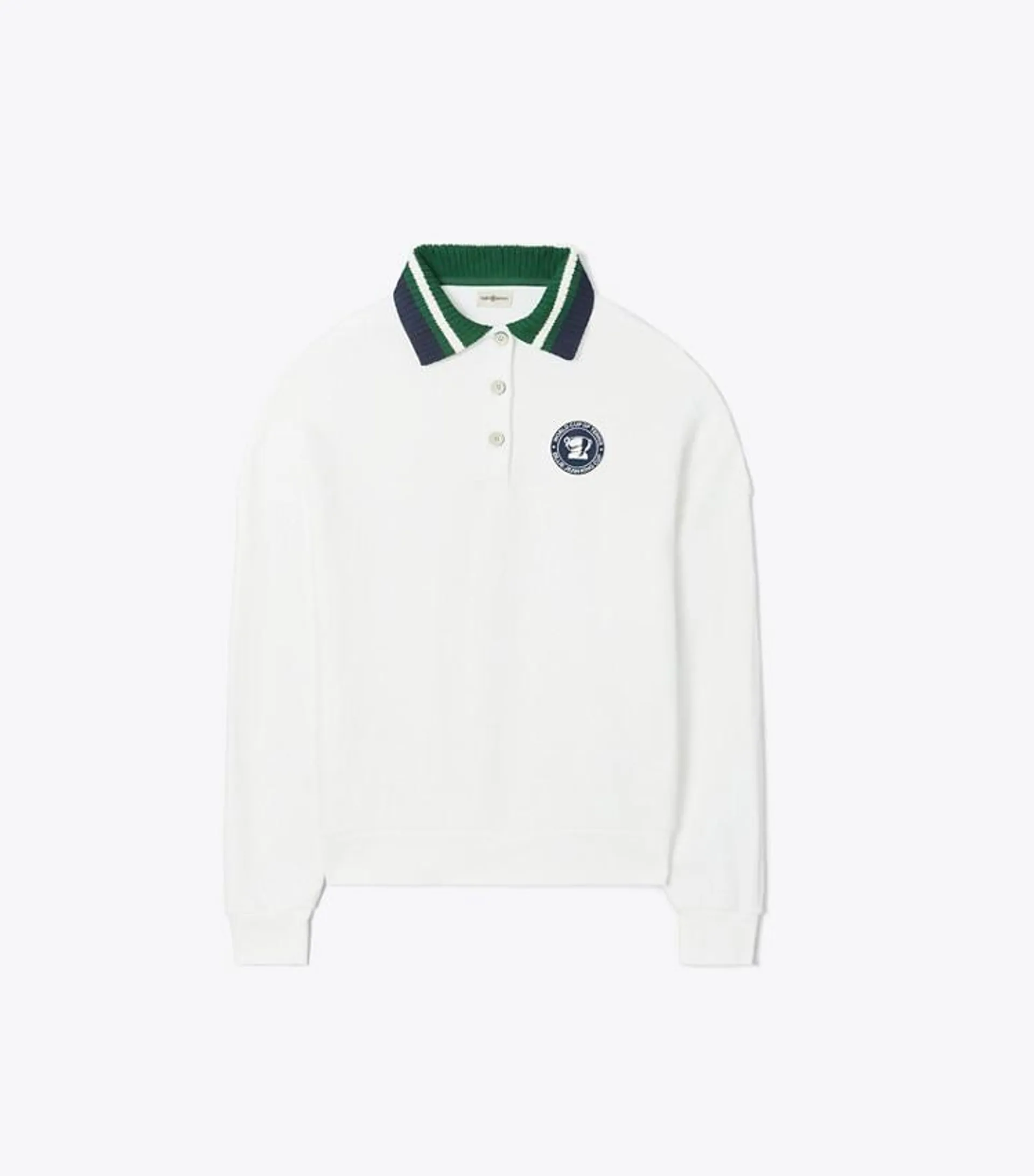 HEAVY FRENCH TERRY POLO SWEATSHIRT