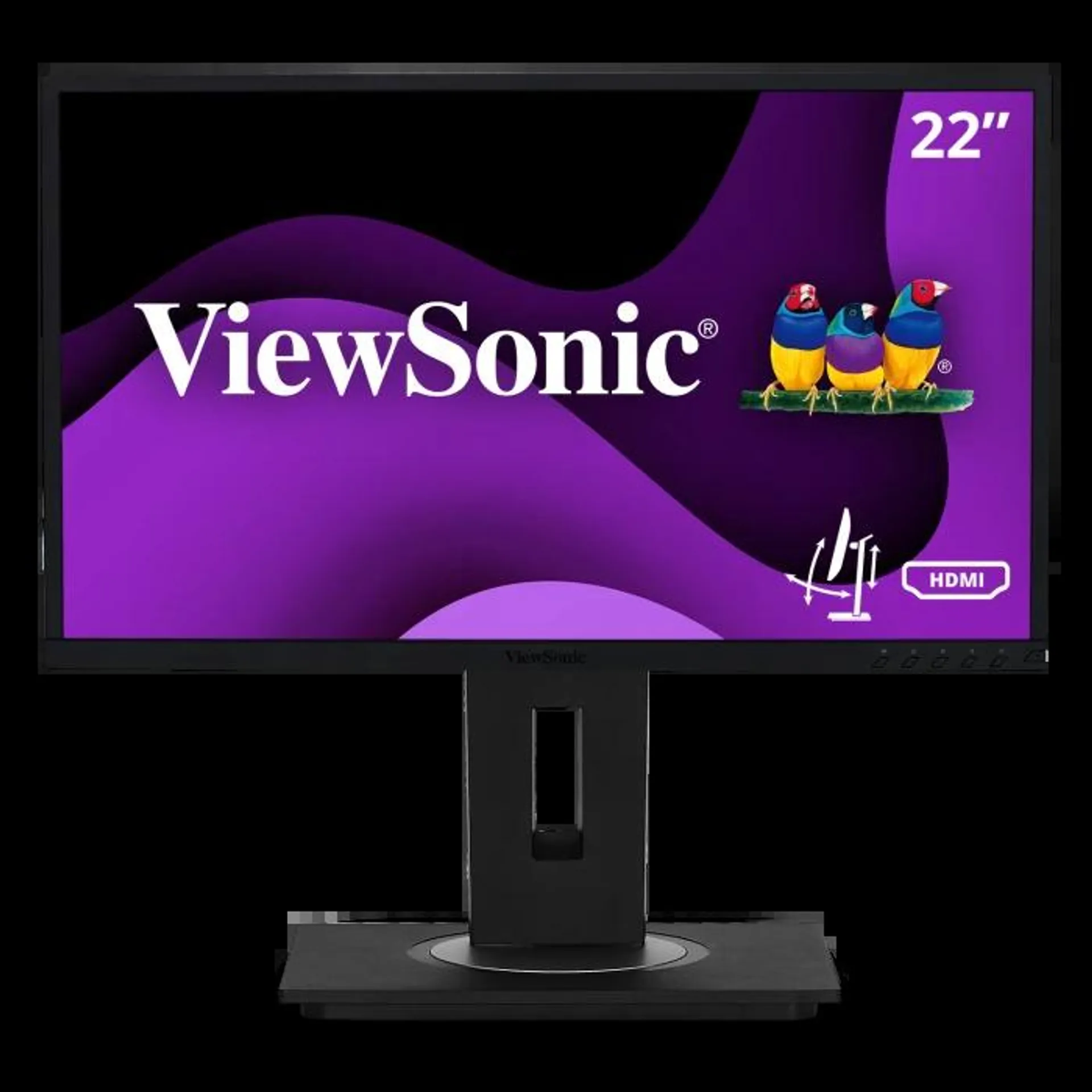 VG2248 - 22" 1080p Ergonomic 40-Degree Tilt IPS Monitor with HDMI, DP, and VGA