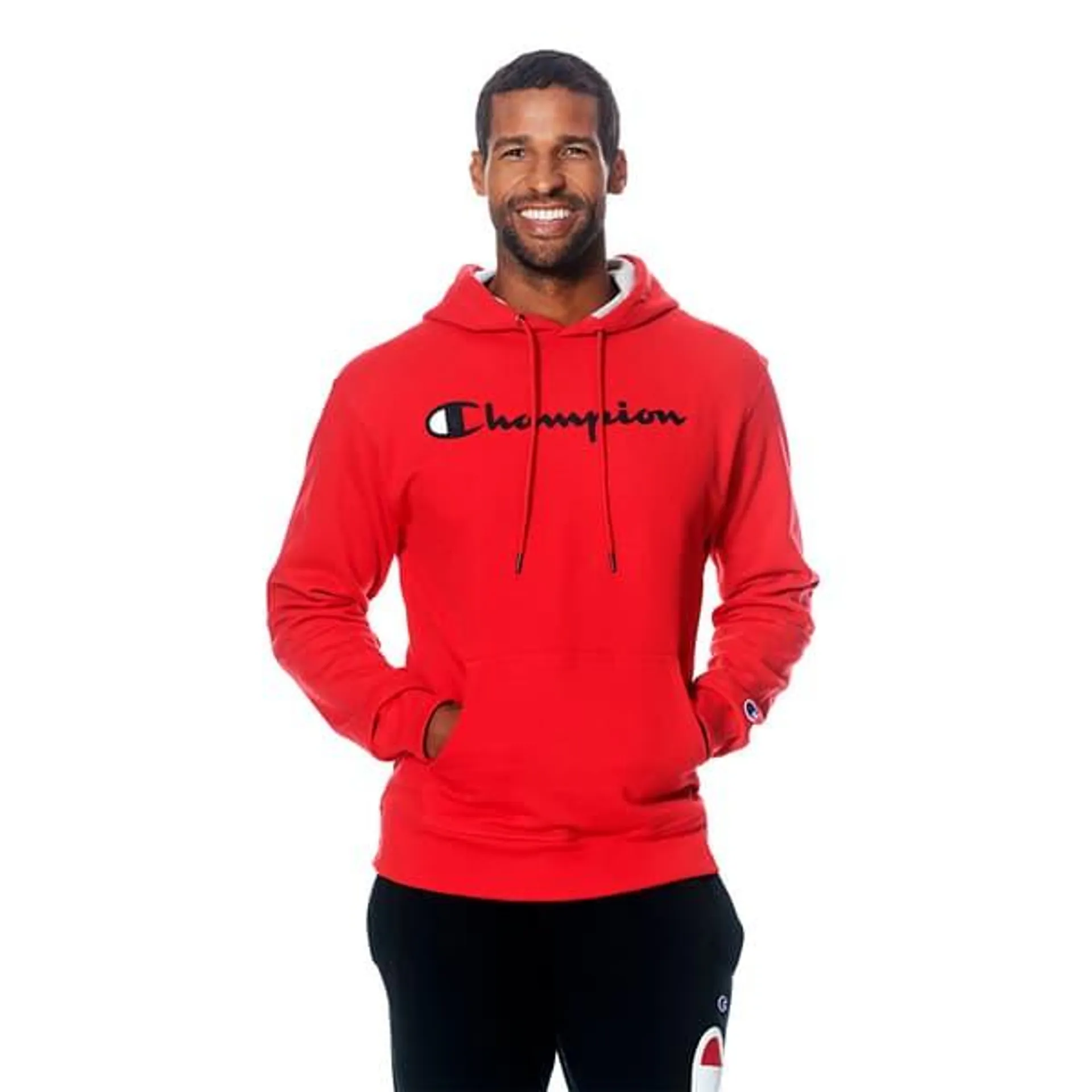 Mens Champion® Powerblend Graphic Pullover Hoodie