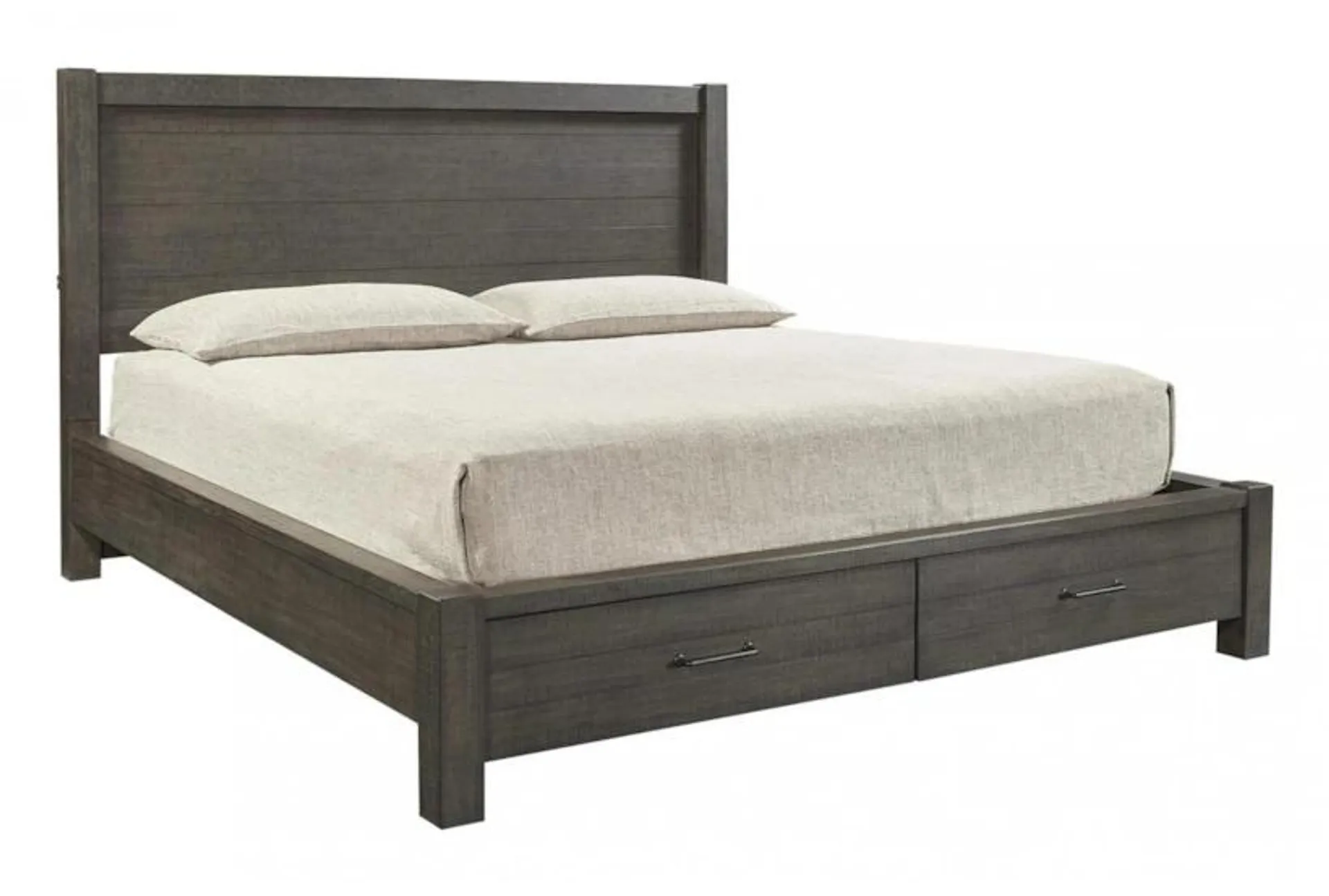 Colt Queen Wood Platform Storage Bed With USB