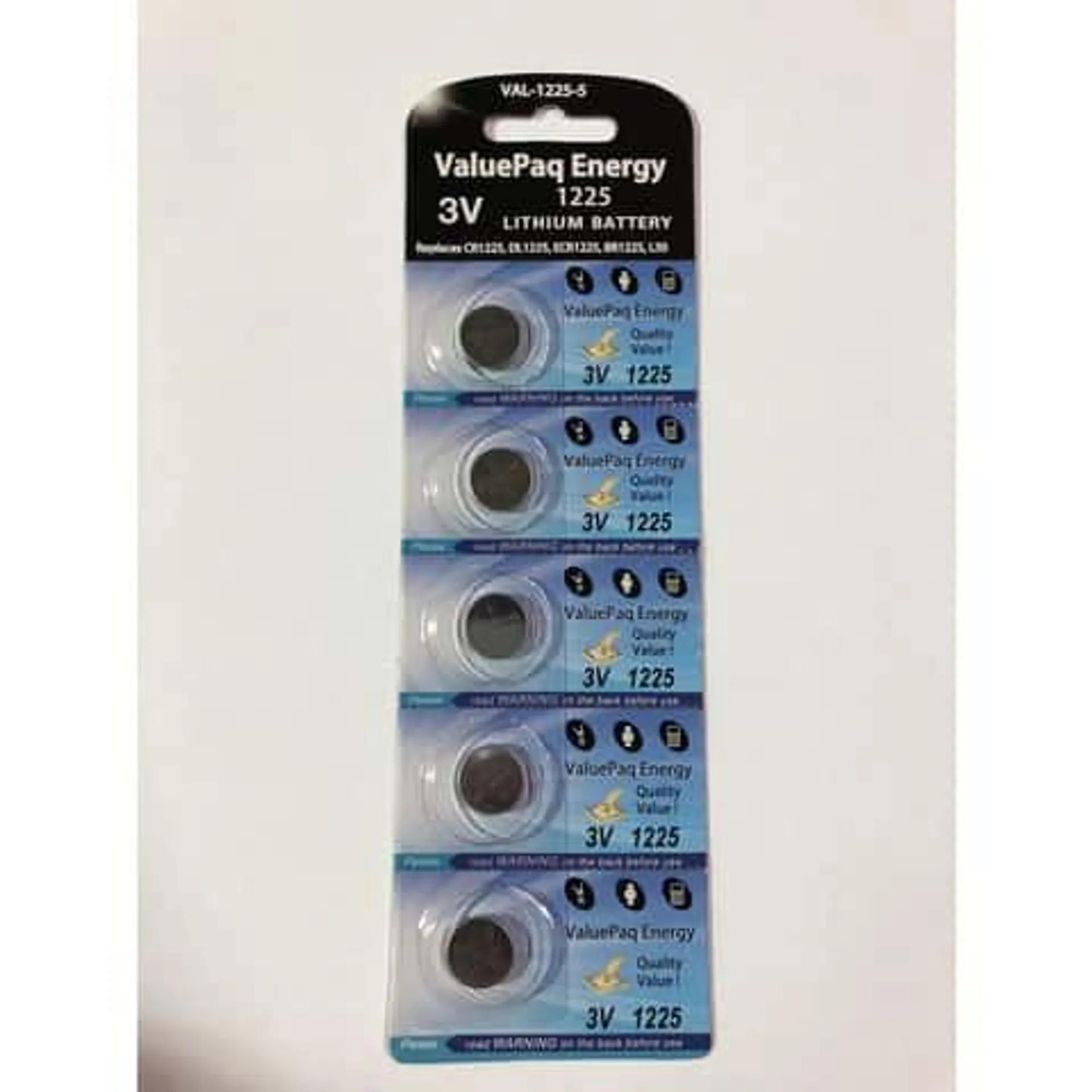 Dantona Lithium 1225 3 V 50 mAh Electronic/Thermometer/Watch Battery 5 pk