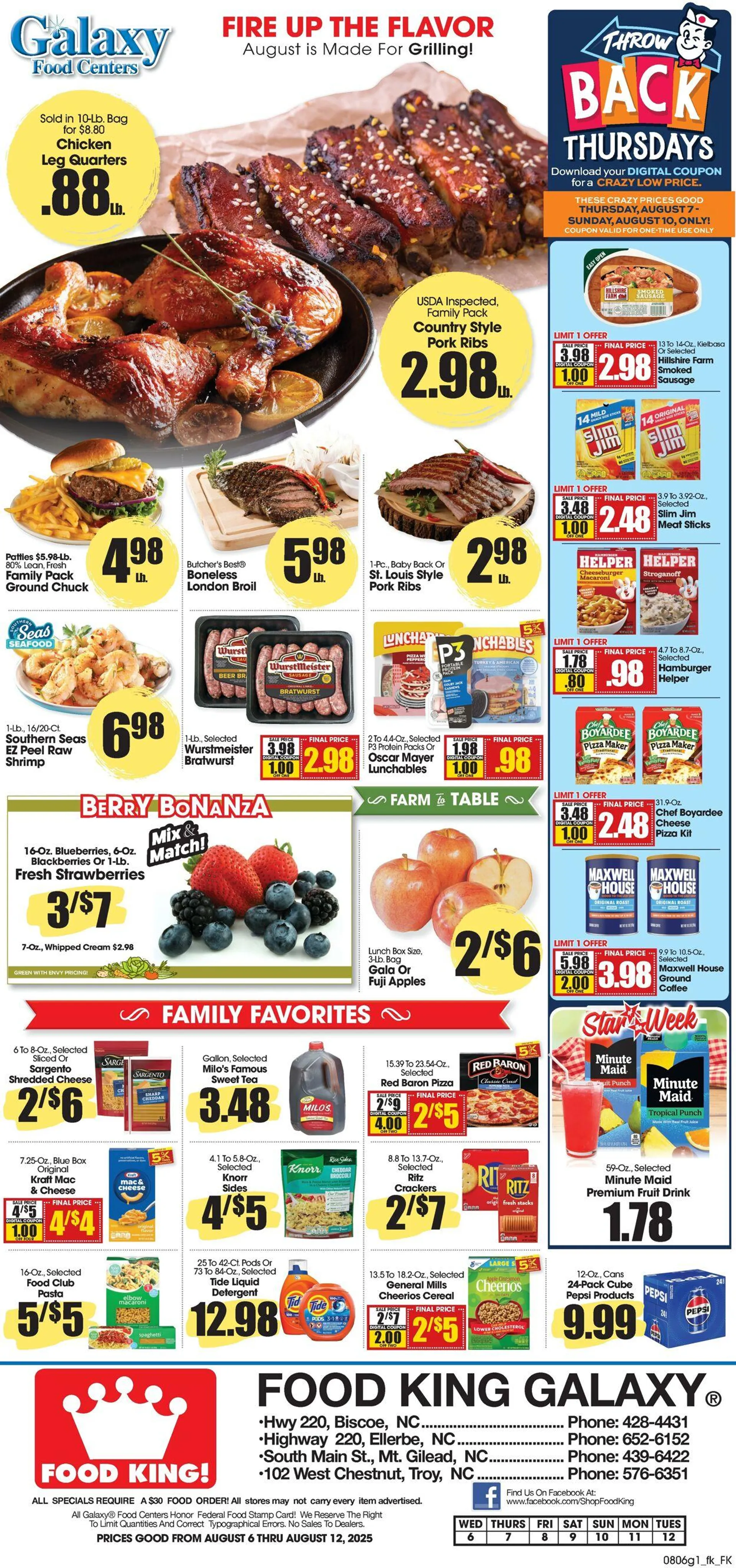 Weekly ad Food King Current weekly ad from August 6 to August 12 2025 - Page 1