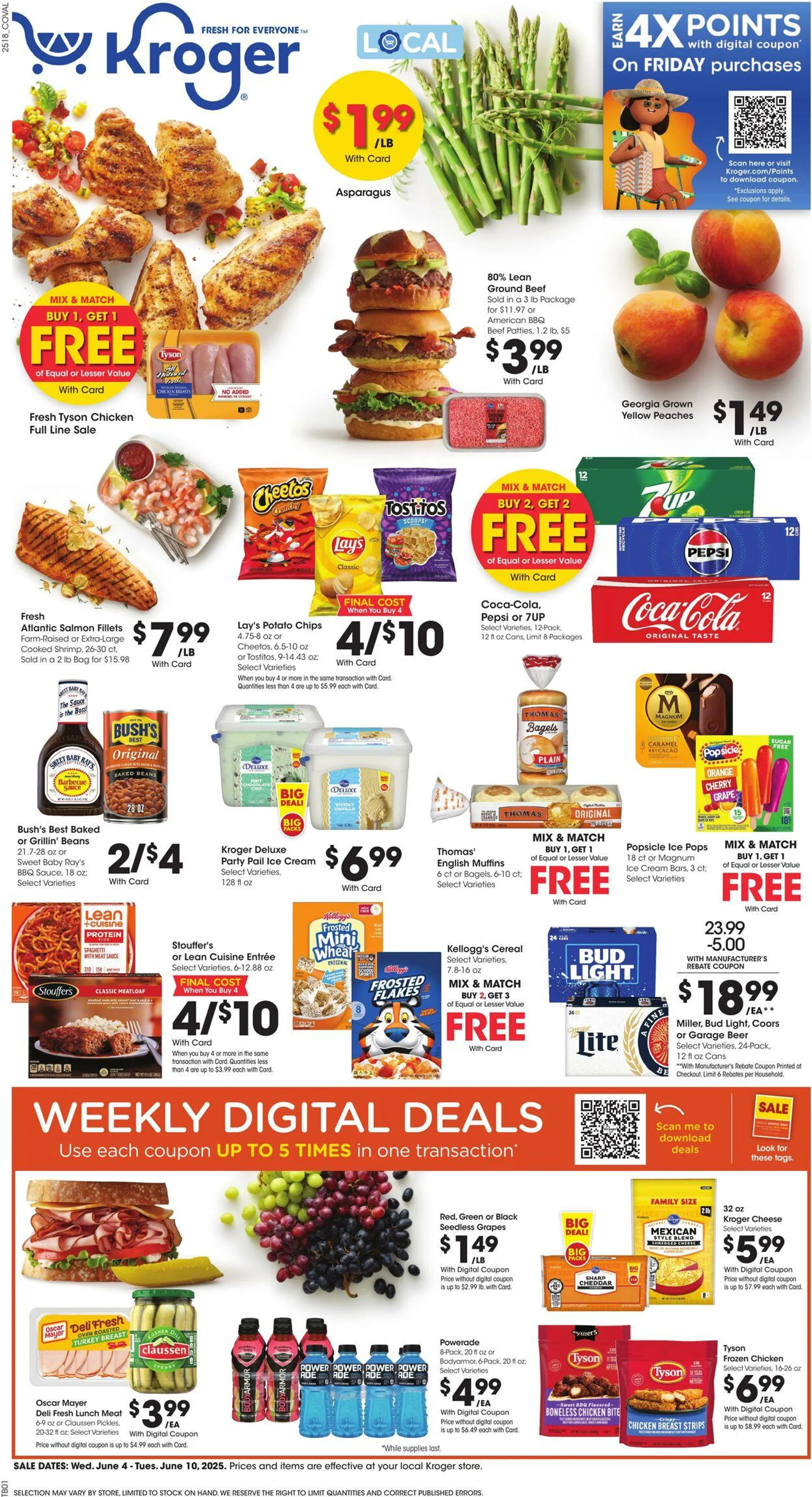 Weekly ad Kroger Current weekly ad from June 4 to June 10 2025 - Page 1