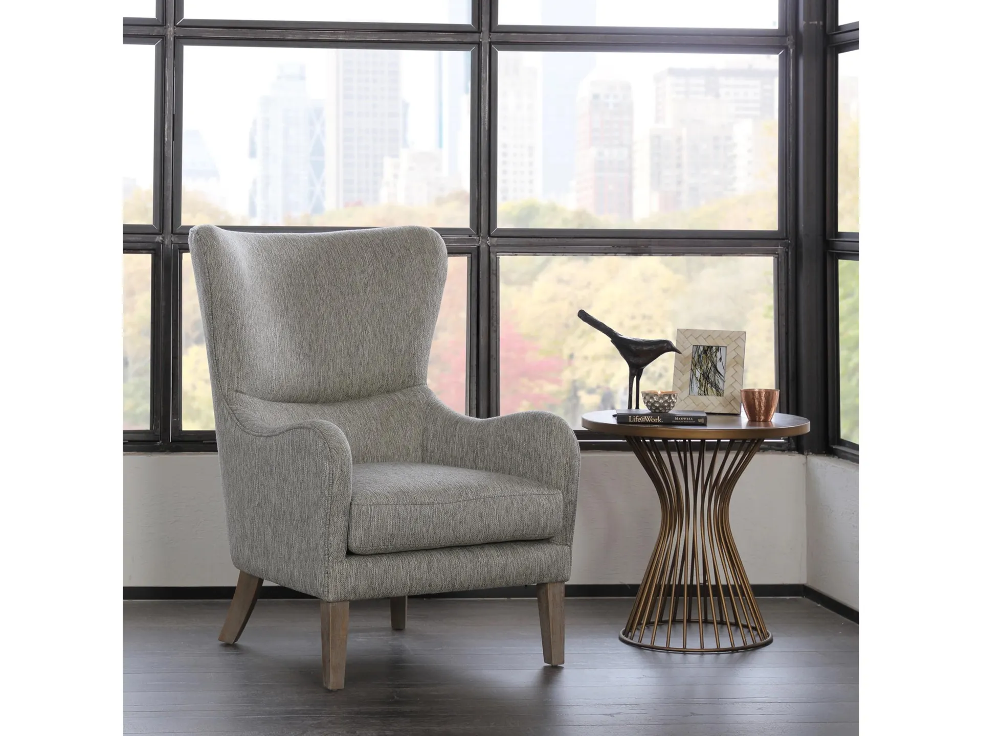 Aria Swoop Wing Chair