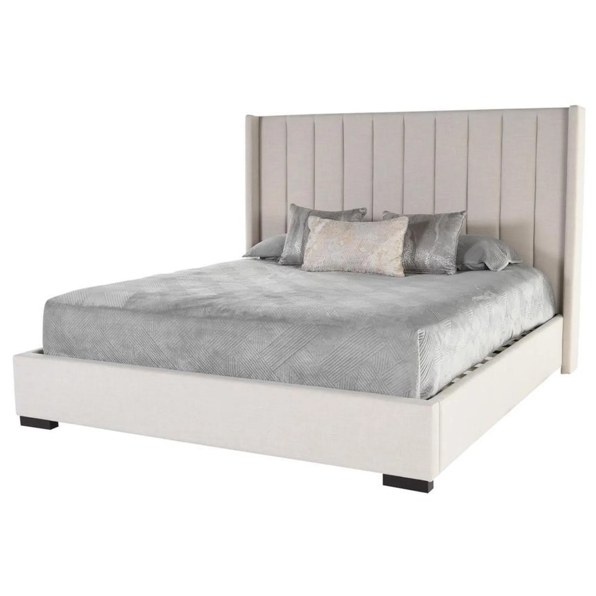 Beige Palace King Platform Bed