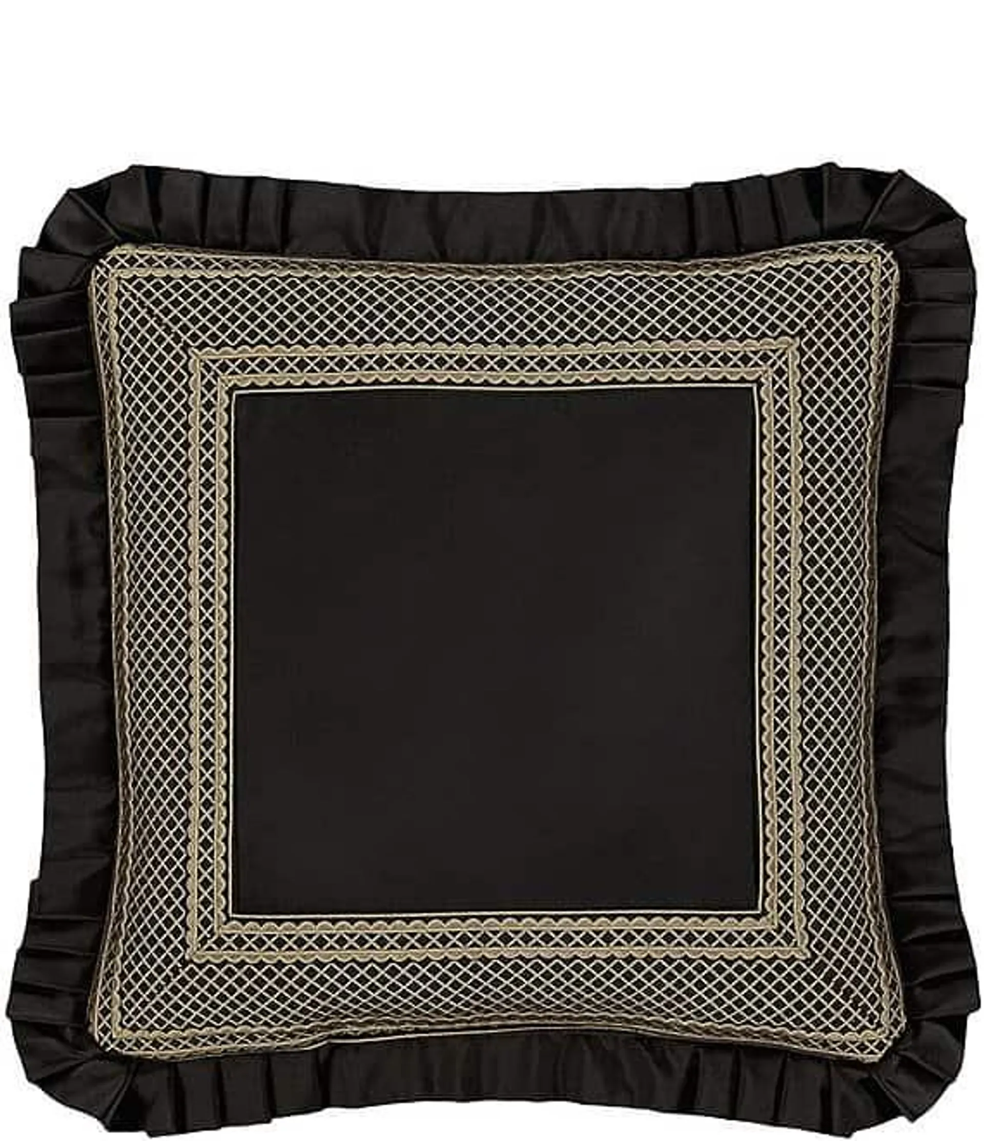 Brunello Pleated Flange Reversible Square Pillow