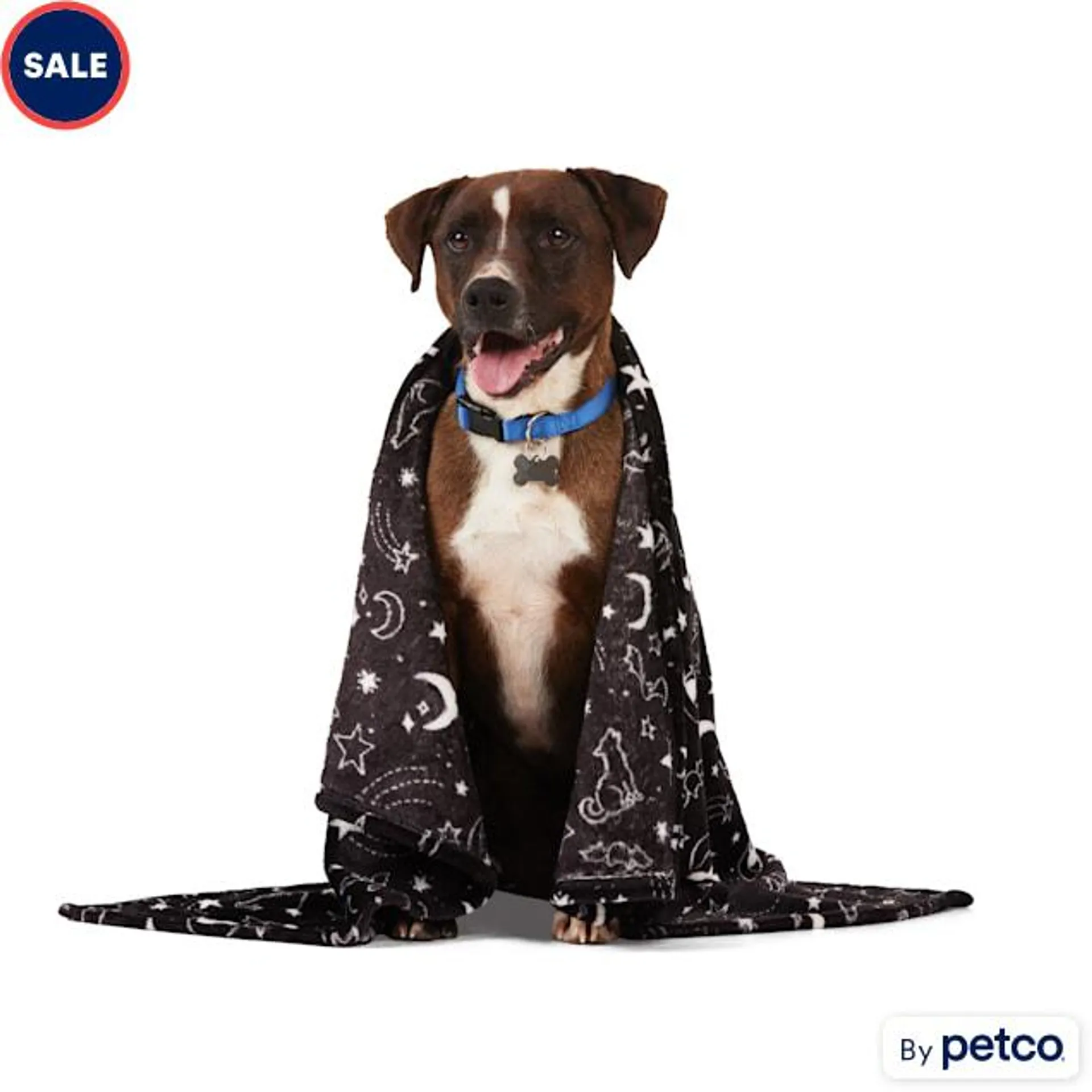 Bootique Celestial Throw Dog Bed, 40" L X 30" W, Black