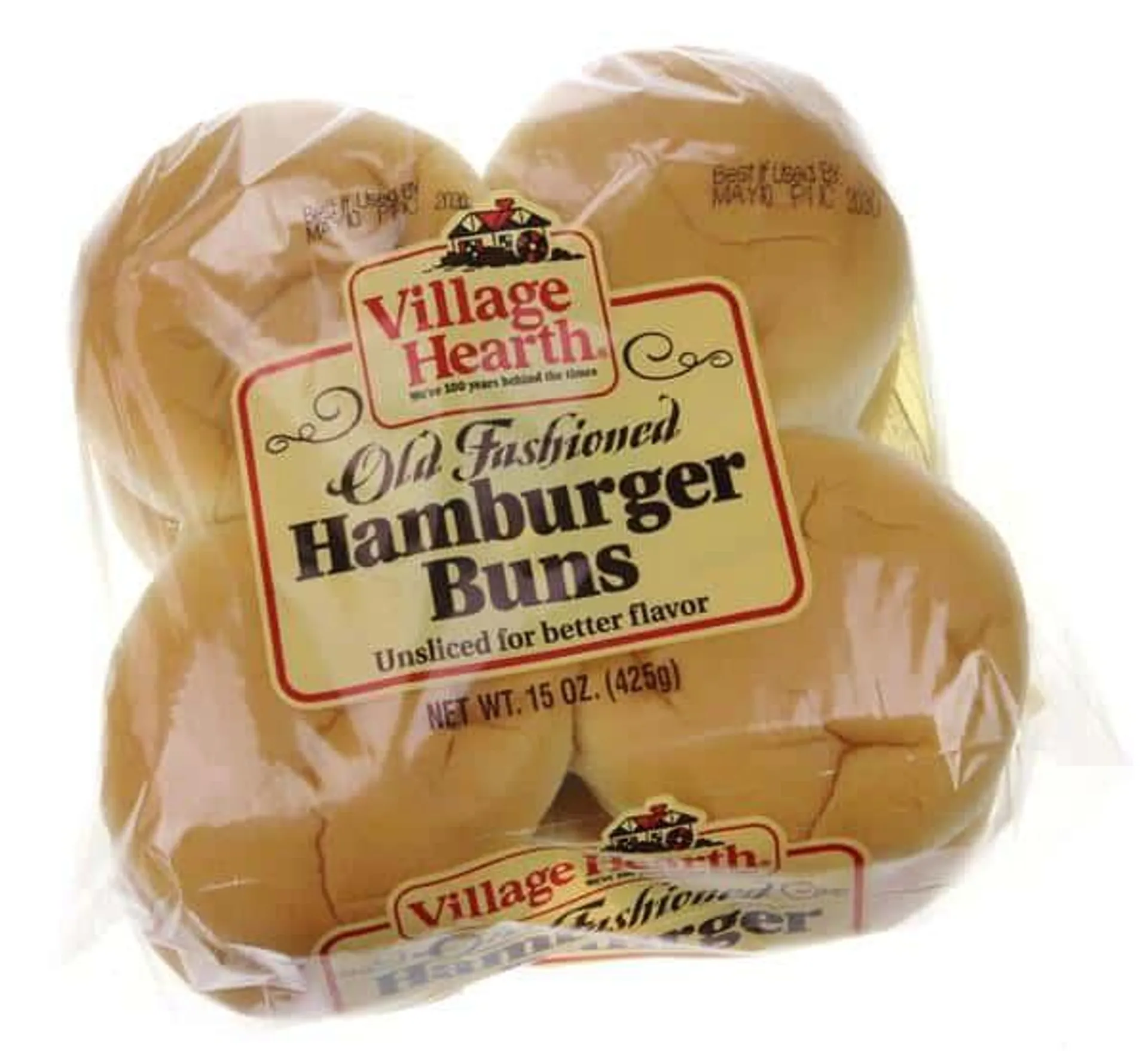 Village Hearth Old Fashioned Hamburger Buns