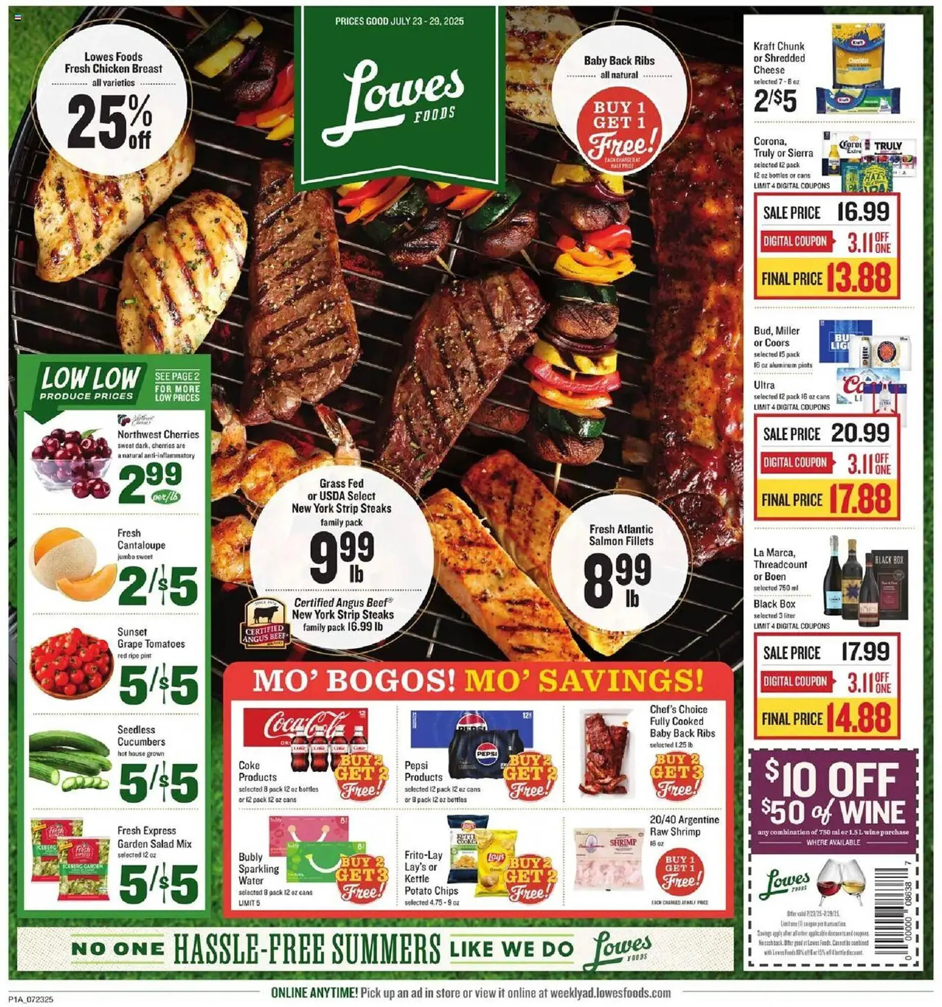 Weekly ad Lowes Foods Weekly Ad from July 23 to July 30 2025 - Page 1