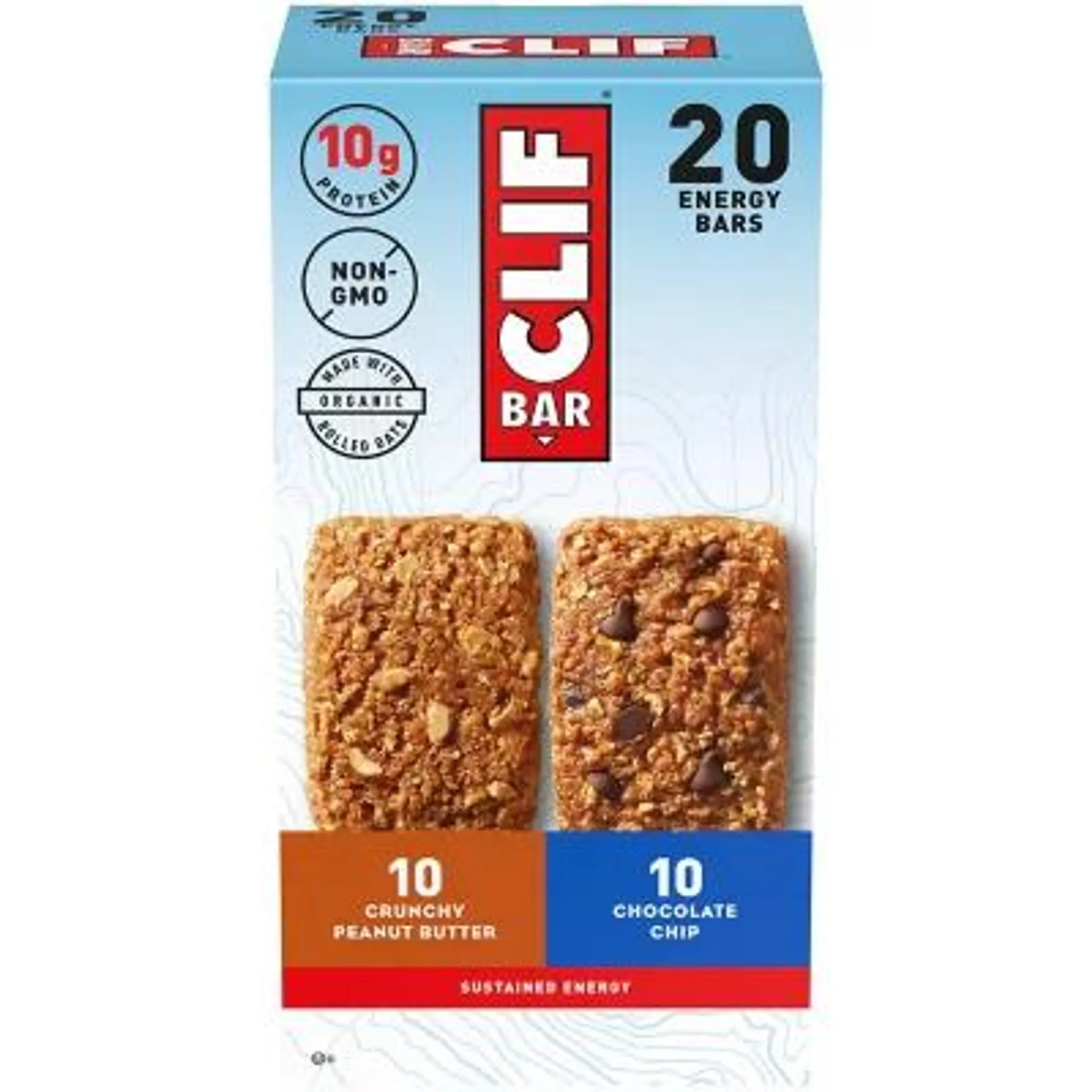 Clif Bar Variety Pack 2.4oz, 20ct.