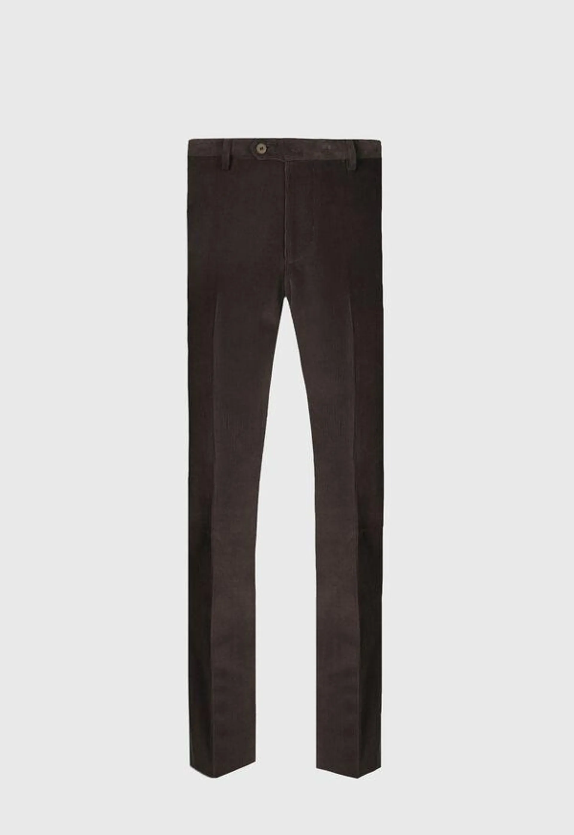 Suede Trimmed Corduroy Trouser