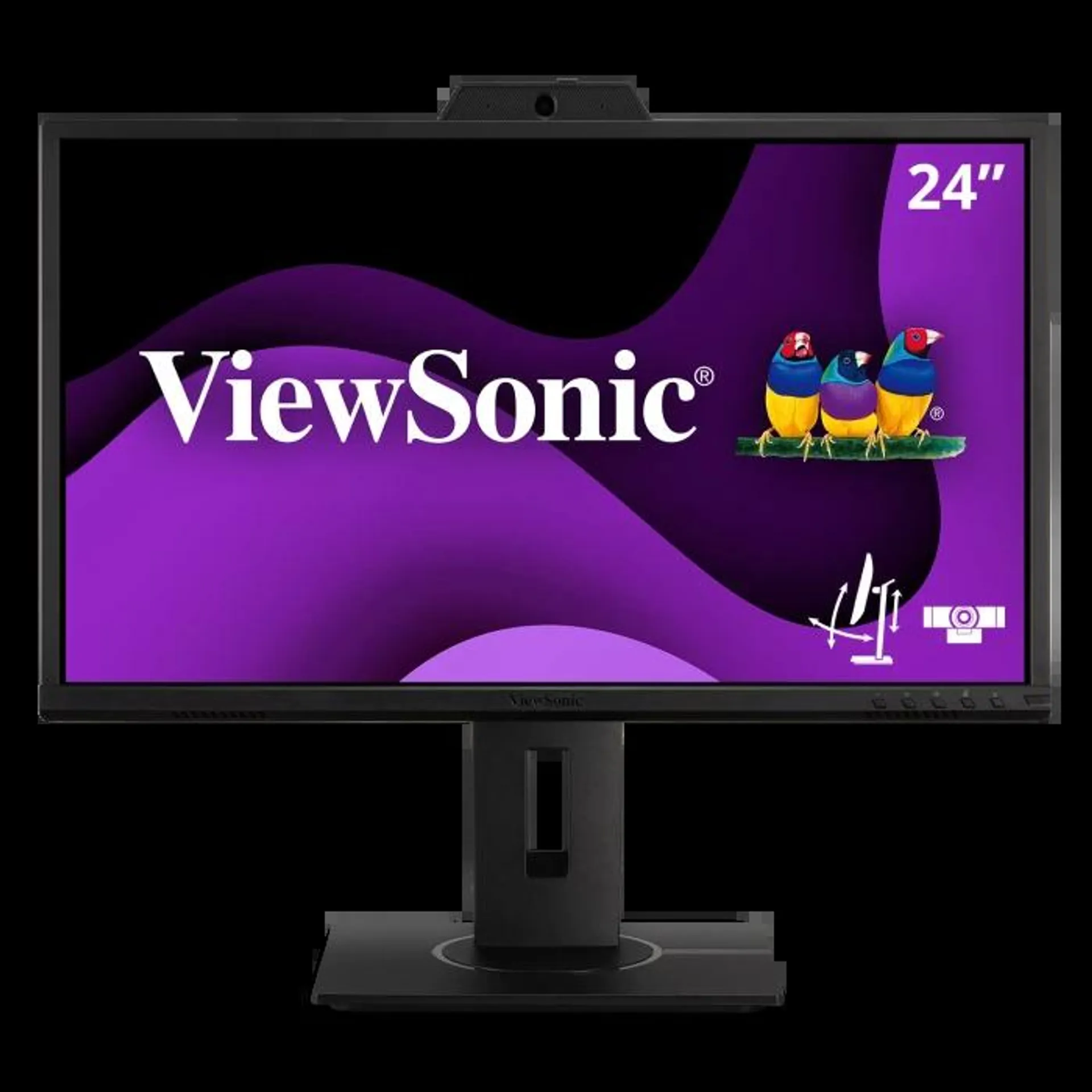 VG2440V - 24" 1080p Ergonomic IPS Monitor with 2MP Web Camera, Microphone, HDMI, DP