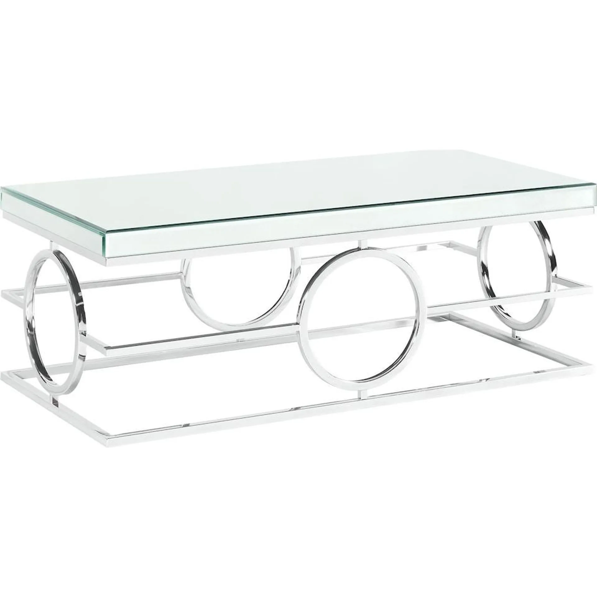 Rehan Rectangle Mirrored Coffee Table