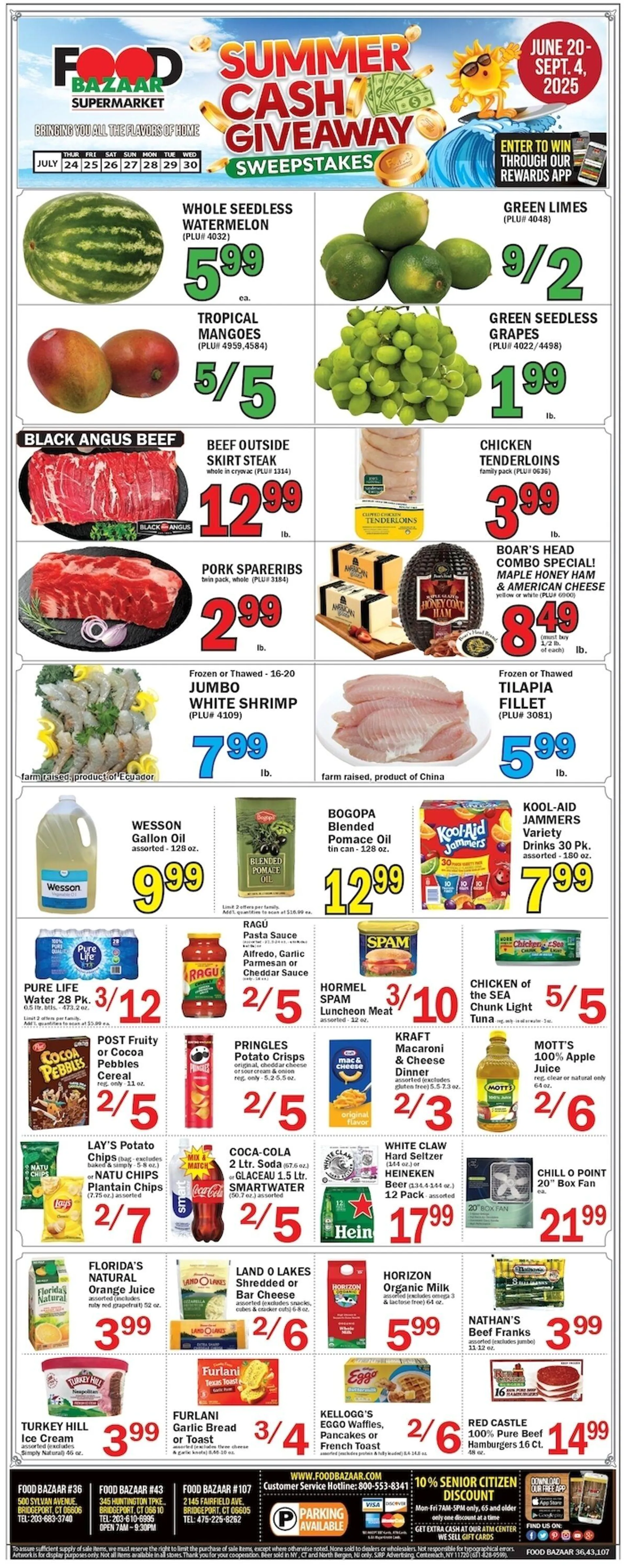 Weekly ad Food Bazaar Current weekly ad from July 24 to July 30 2025 - Page 1
