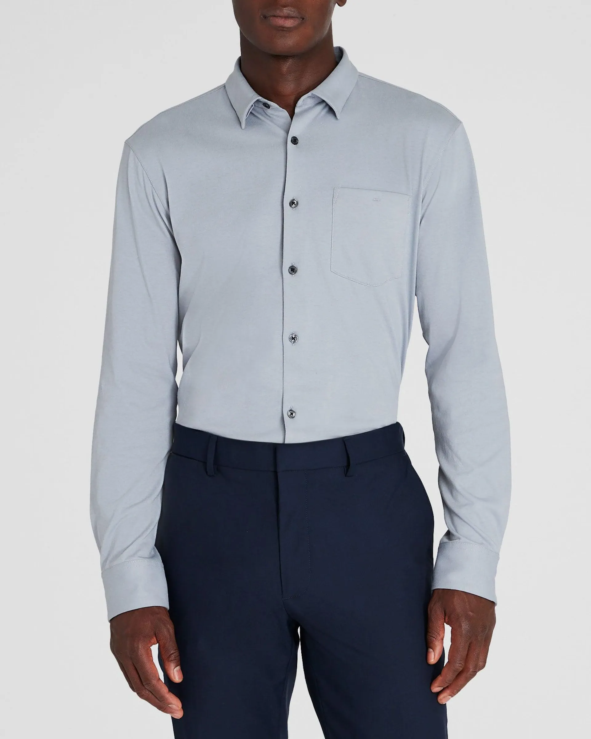 Long-Sleeve Knit Shirt