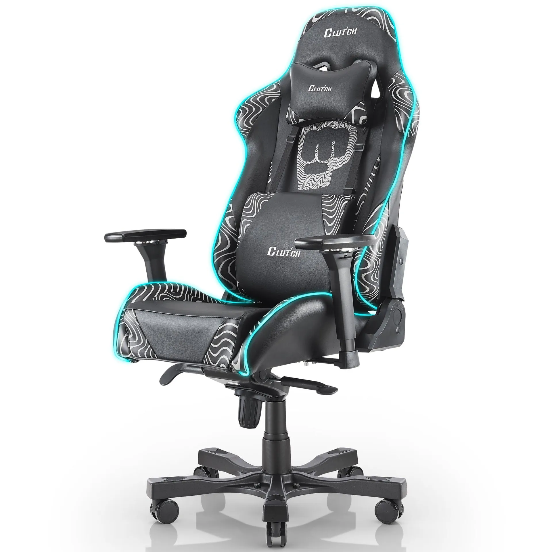 PewDiePie Throttle Series Gaming Chair - Black RGB LED
