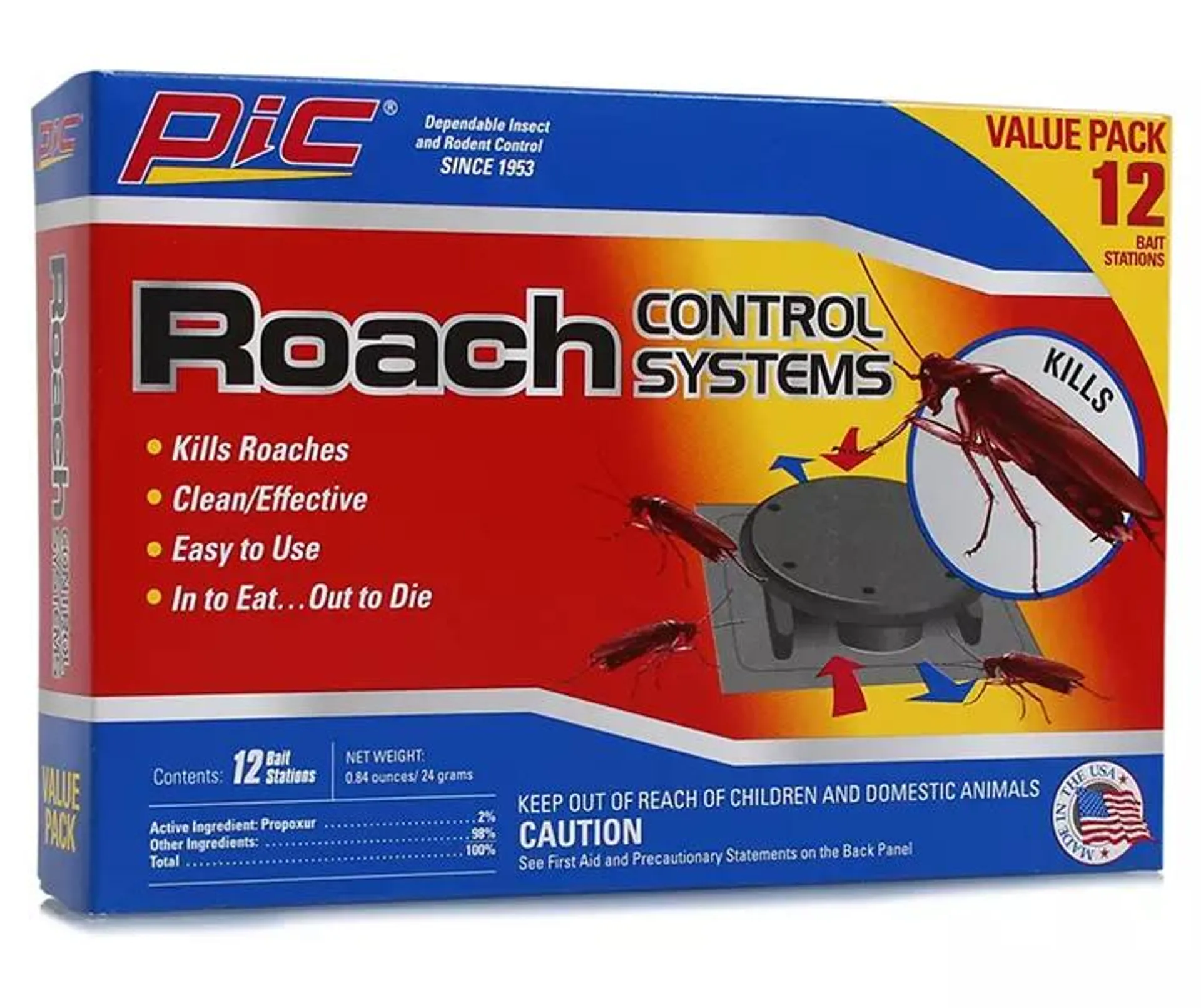 Roach Control System, 12-Pack