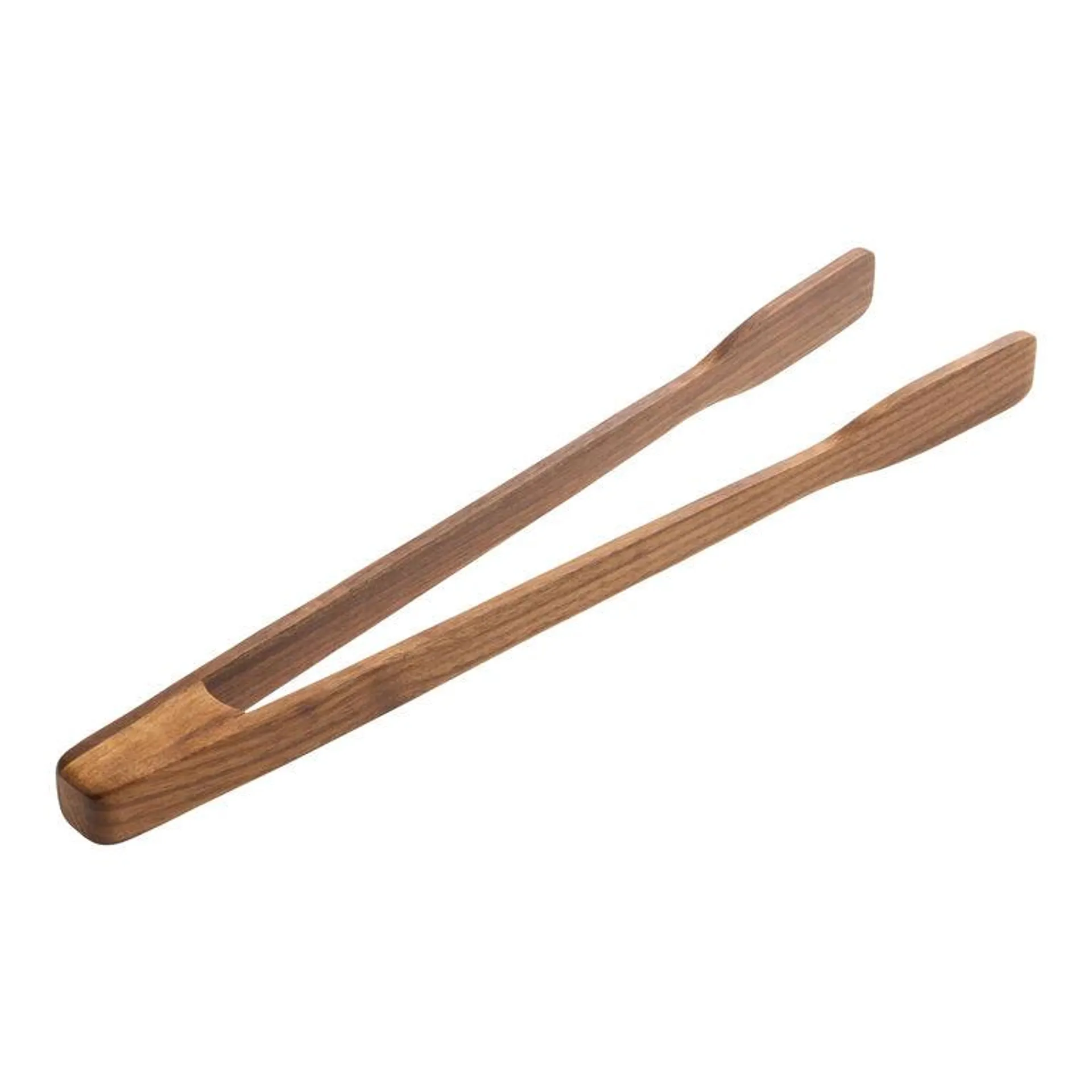 Extra Long Black Walnut Wood Food Tongs