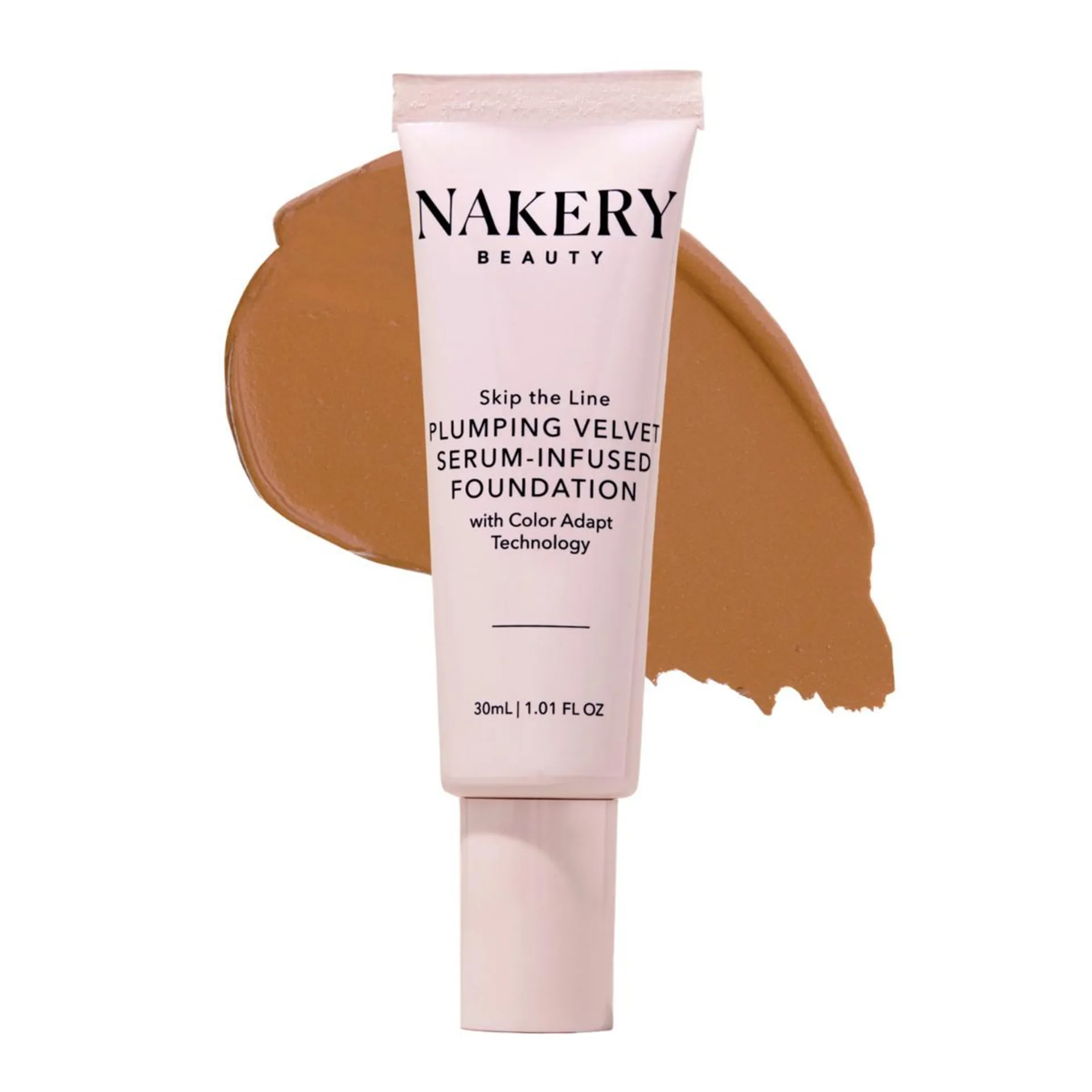 Nakery Beauty Medium/Deep Plumping Velvet Serum-Infused Foundation