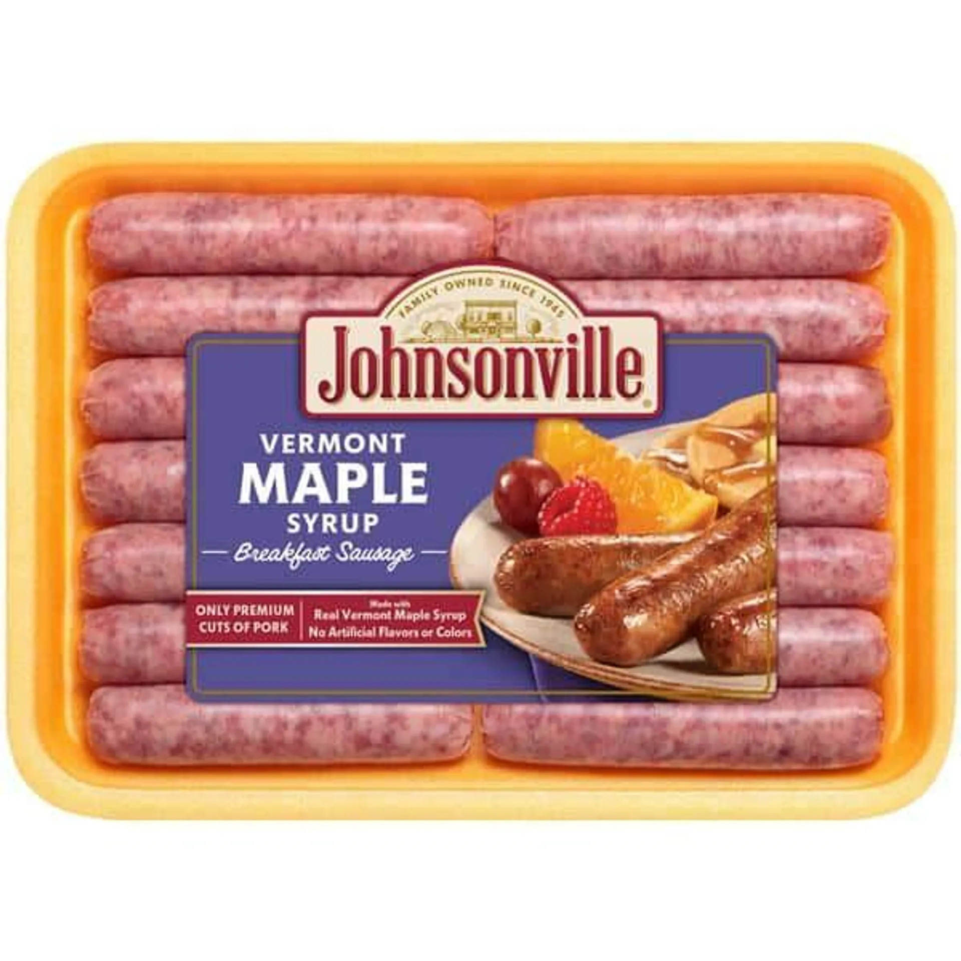 Johnsonville Vermont Maple Syrup Breakfast Sausage 14Ct