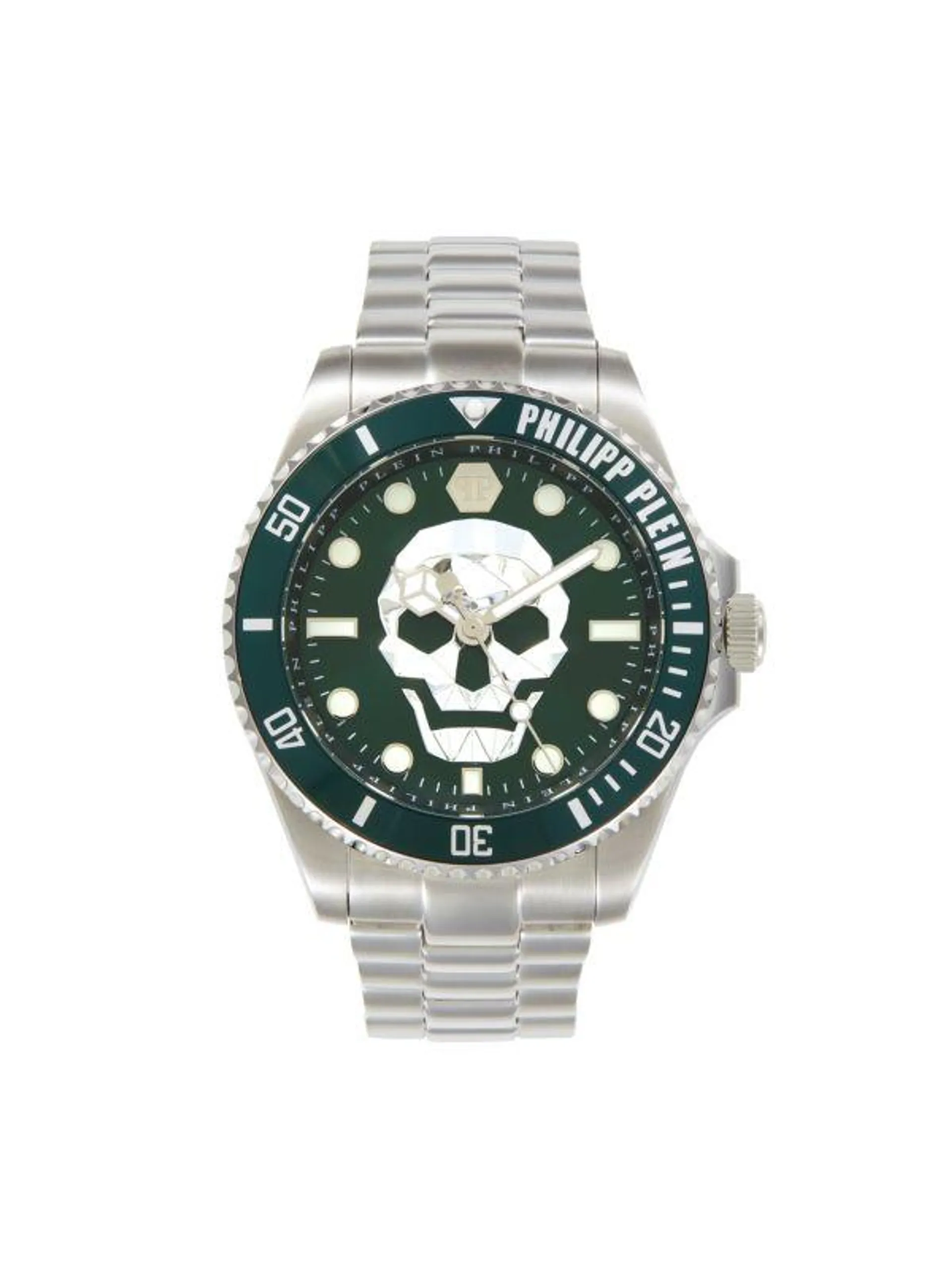 The $kull Diver 44MM Stainless Steel Bracelet Watch