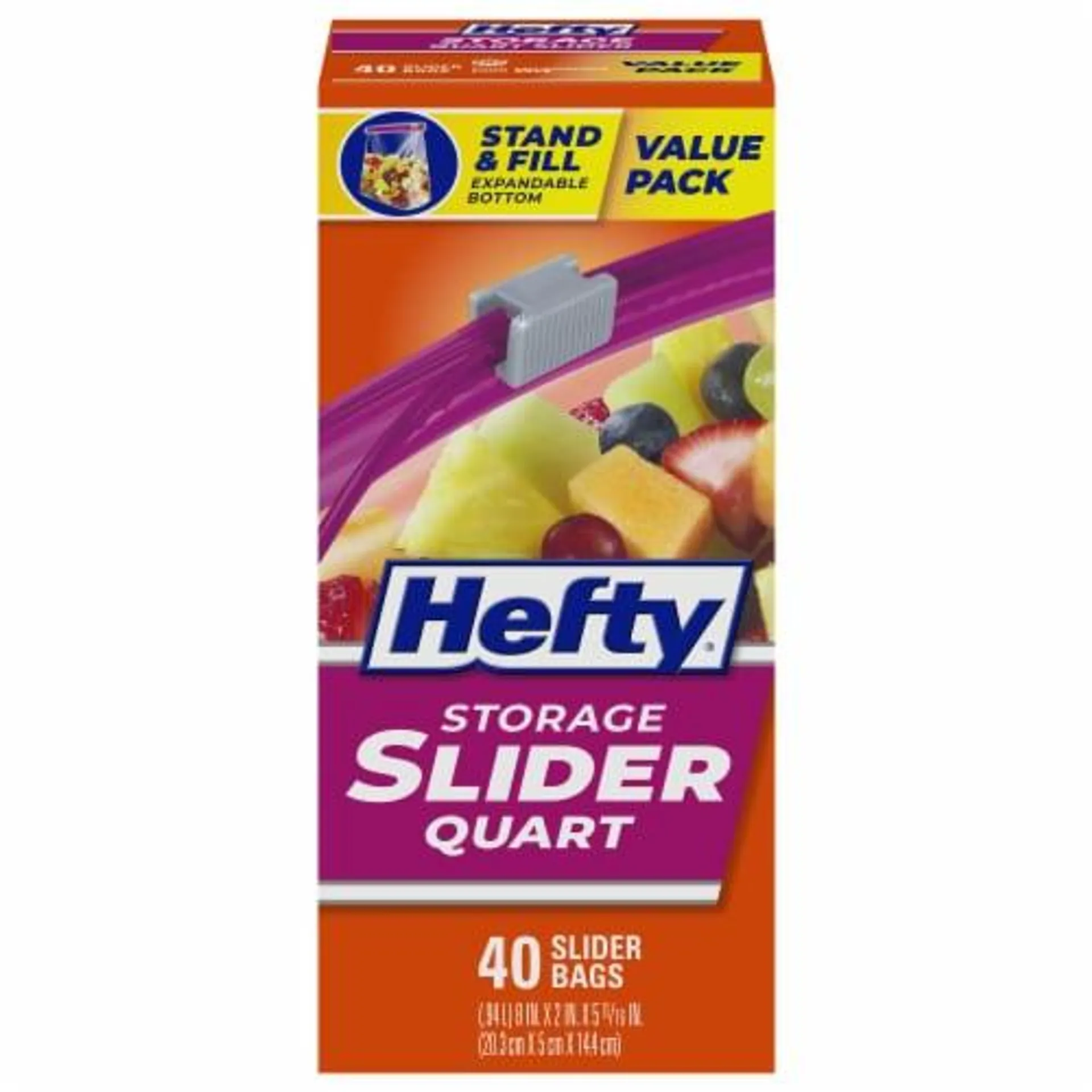 Hefty® Storage Quart Slider Bags Value Pack