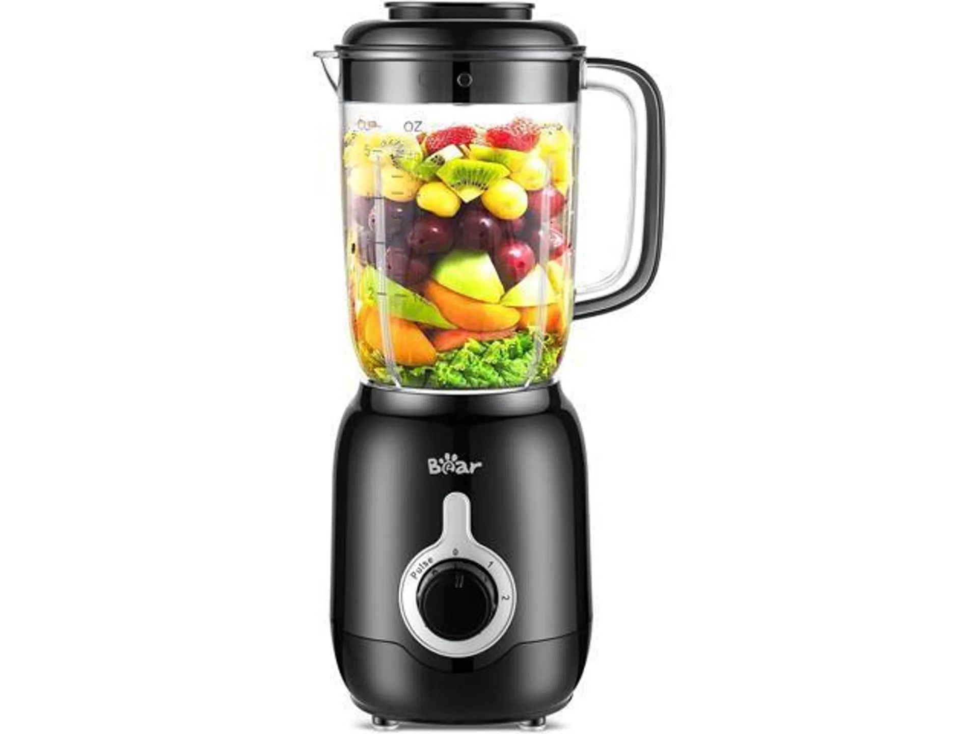 Bear Blender, 2024 Upgrade 700W Shakes and Smoothies Blender with 40oz Countertop Blender Cup for Kitchen, 3-Speed for Crushing Ice, Puree, and Frozen Fruit with Autonomous Clean