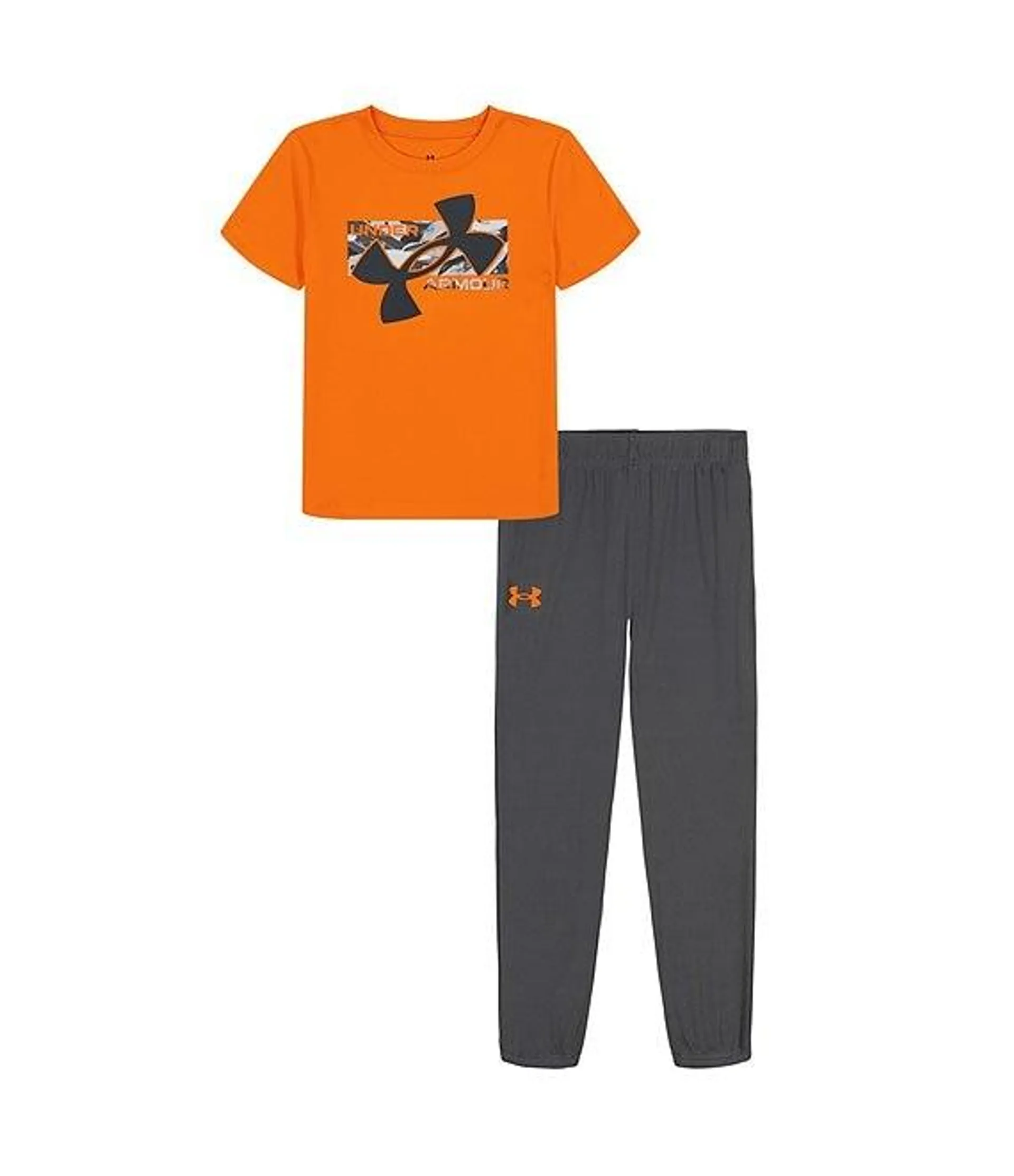 Little Boys 2T-7 UA Short Sleeve Tech T-Shirt & Jogger 2-Piece Set