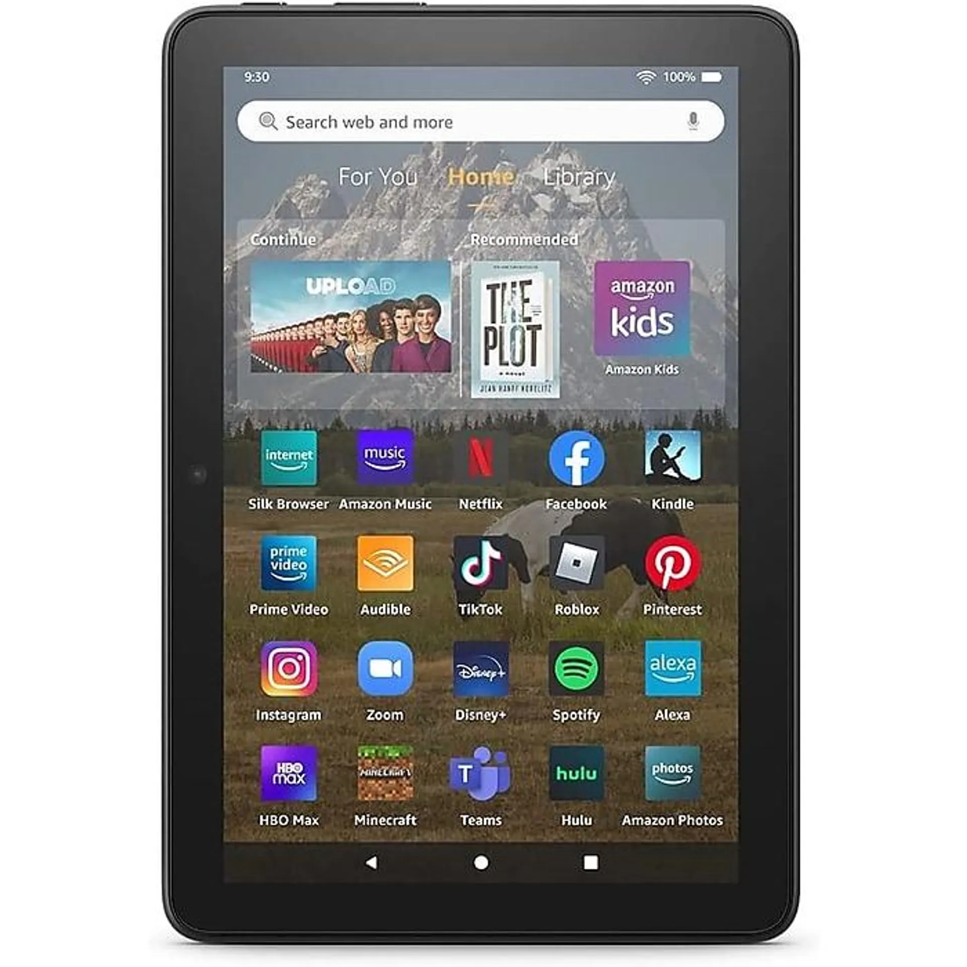 12th Generation, 8” Tablet, WiFi, 32 GB, Fire OS, Black (B099Z8HLHT)