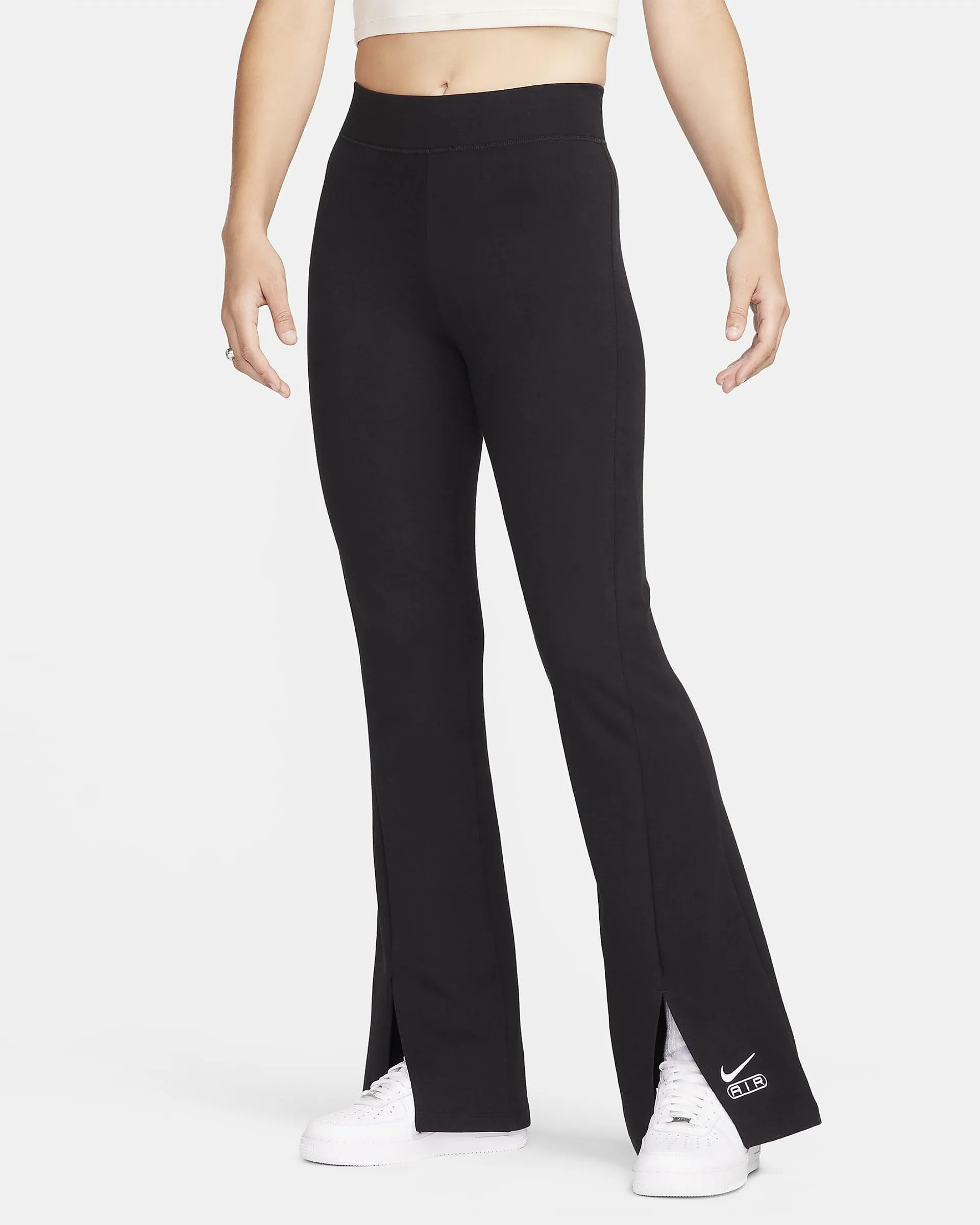 Women's High-Waisted Full-Length Split-Hem Leggings