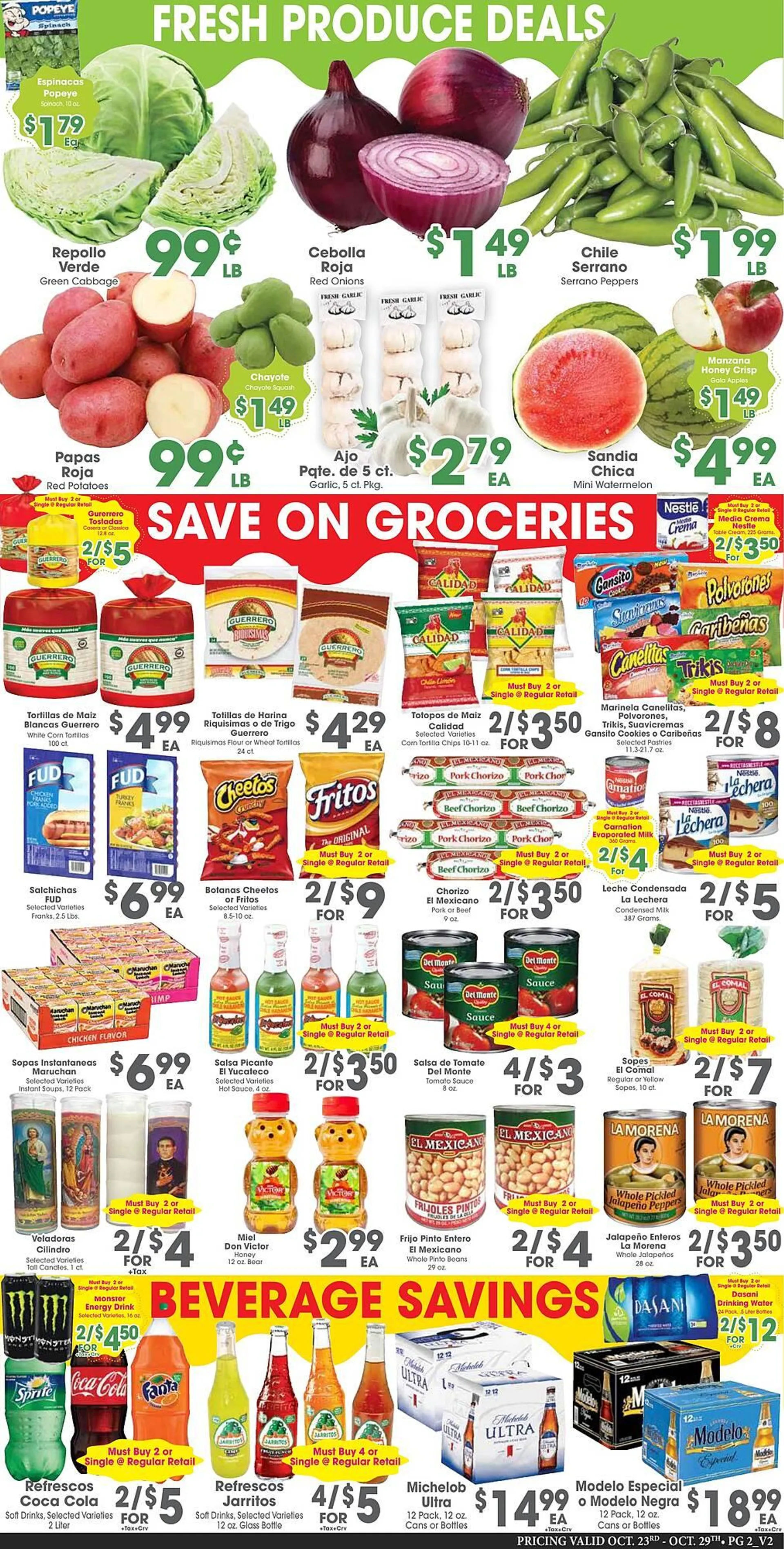 Weekly ad Arteagas Food Center Weekly Ad from October 23 to October 29 2024 - Page 2