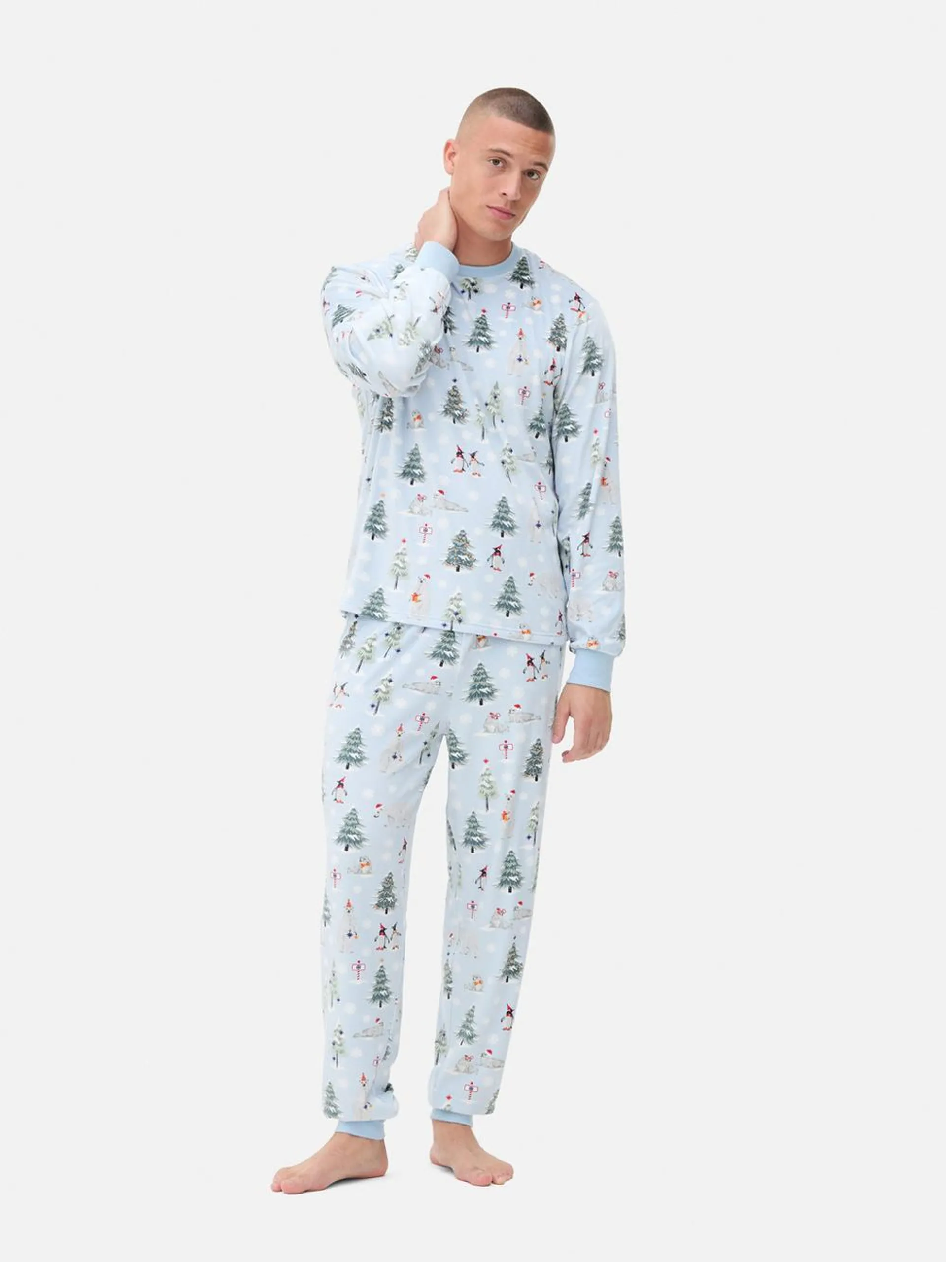 Men’s Fleece Christmas Family Pajamas