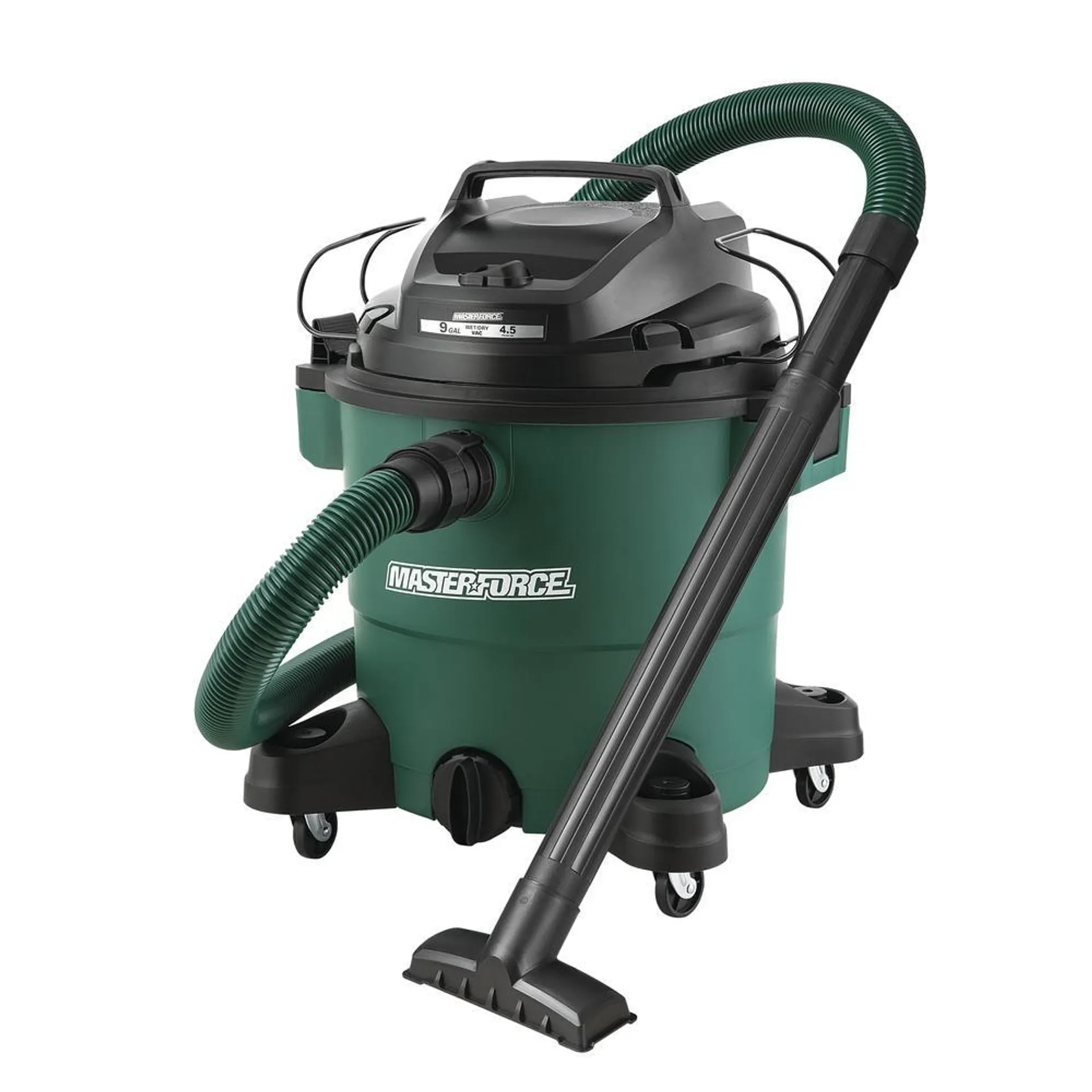 Masterforce™ 9 Gallon 4.5 Peak HP Wet/Dry Vacuum