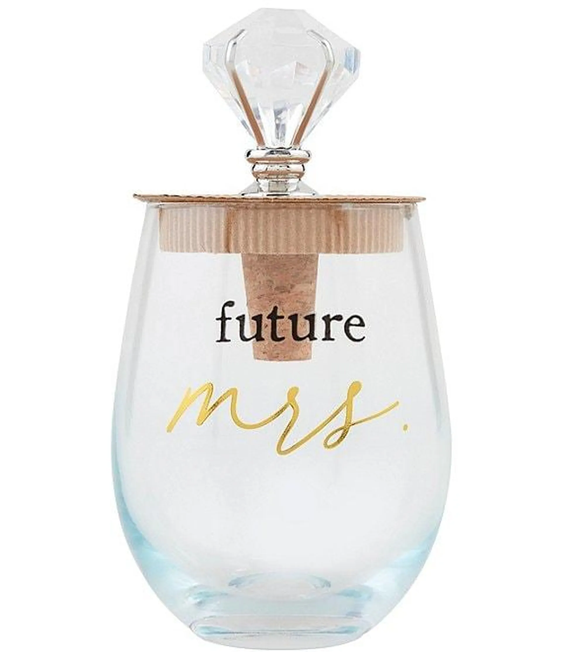 Wedding Collection Future Mrs. Wine Glass and Stopper